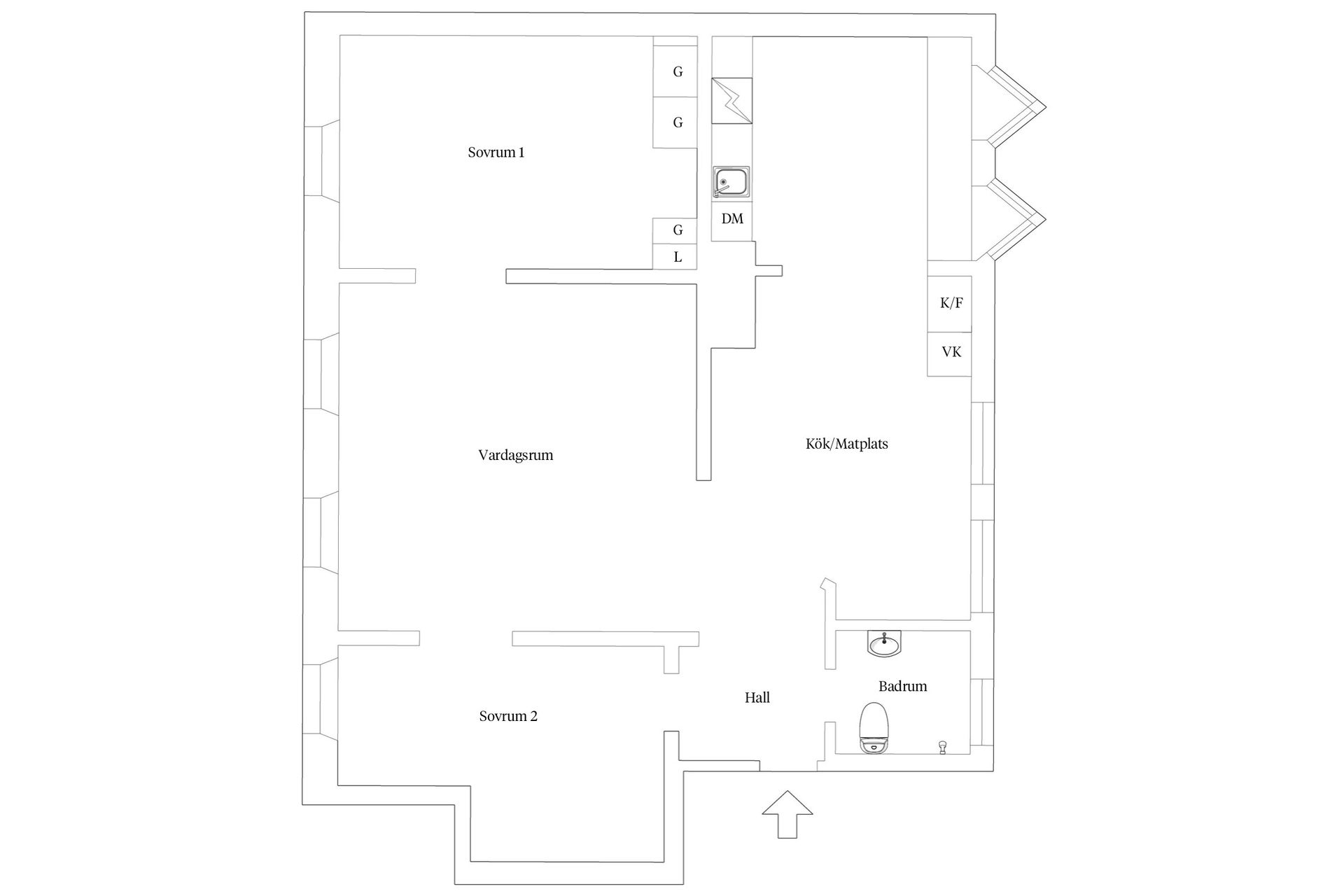 Bostadsrätt, Nedre Långvinkelsgatan 21, Helsingborg - Centrum, Helsingborg