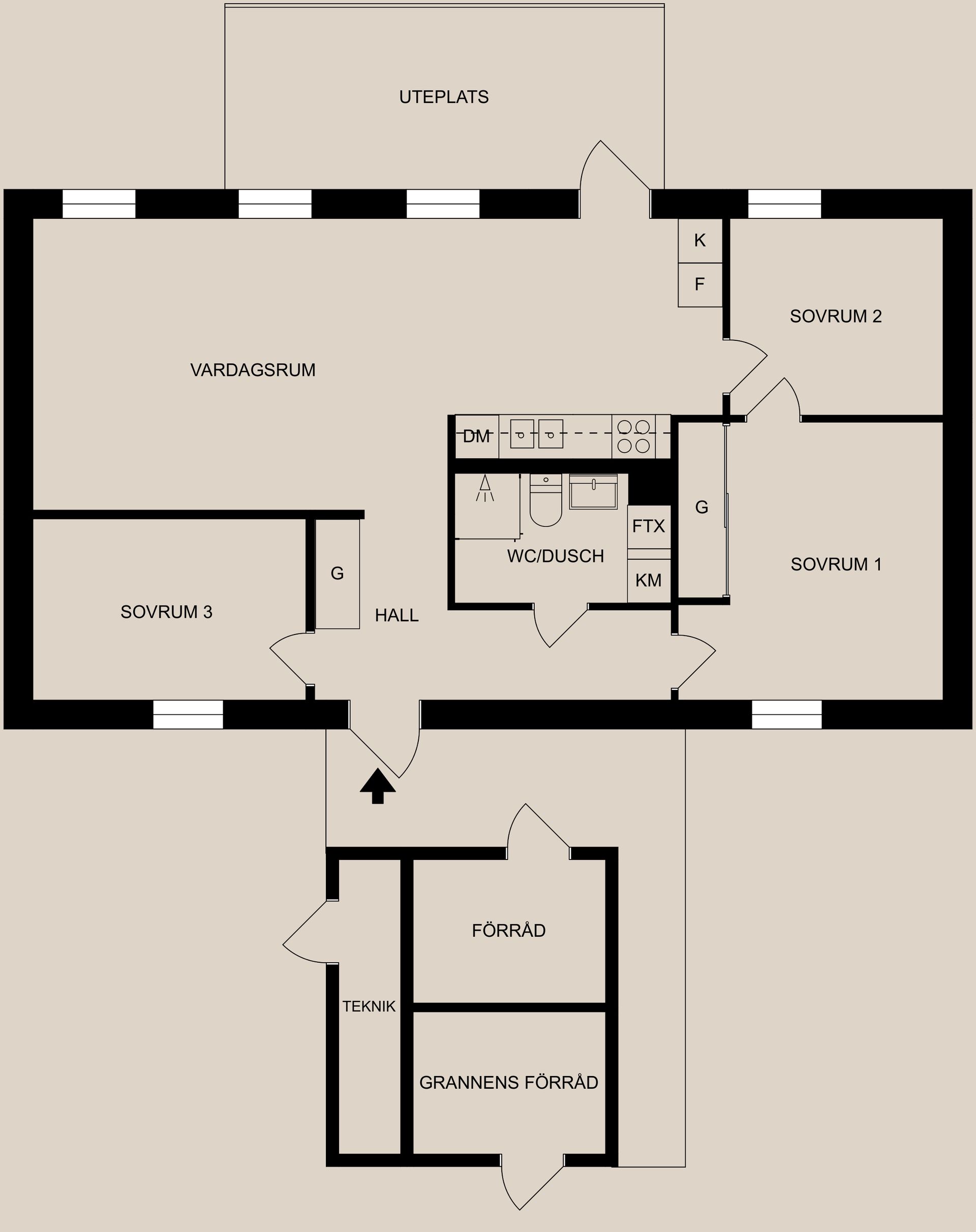 Bostadsrätt, Gustaf Janzéns gata 27C, Sandtorp, Norrköping