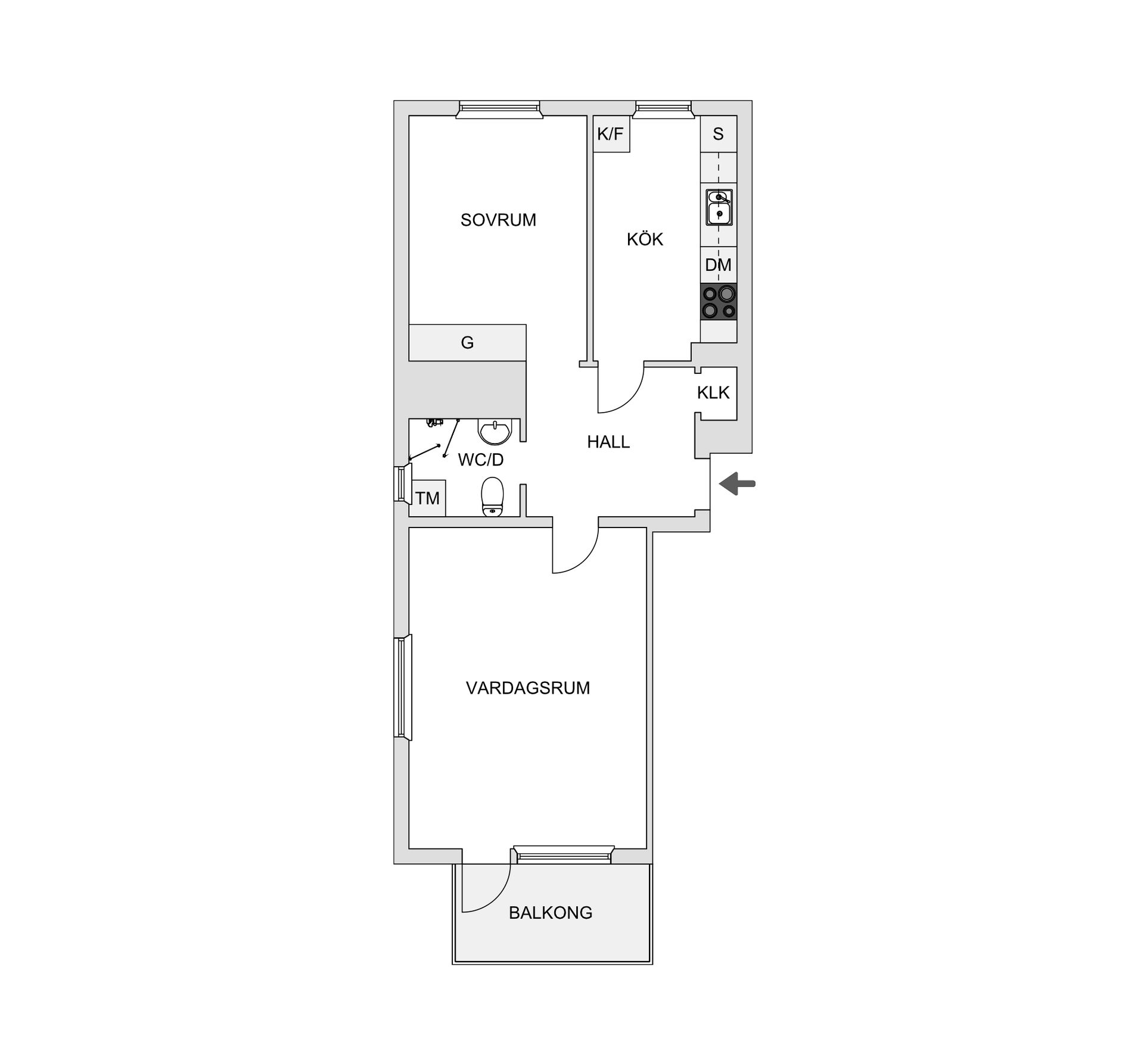 Bostadsrätt, Hornsgatan 12C, Frösön, Östersund