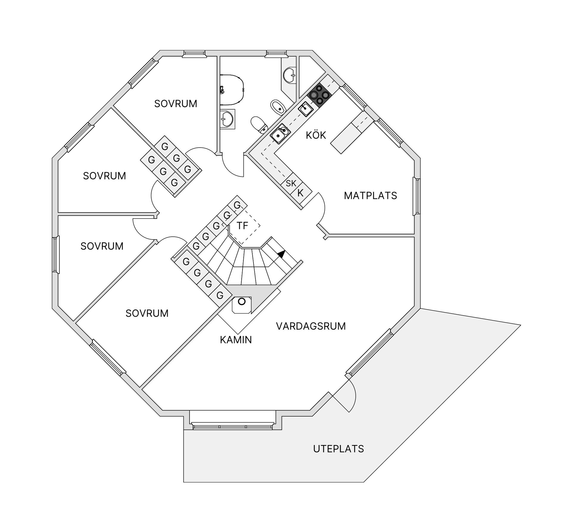 Villa, Kärnmakaregatan 12B, Hässleholm - Väster, Hässleholm