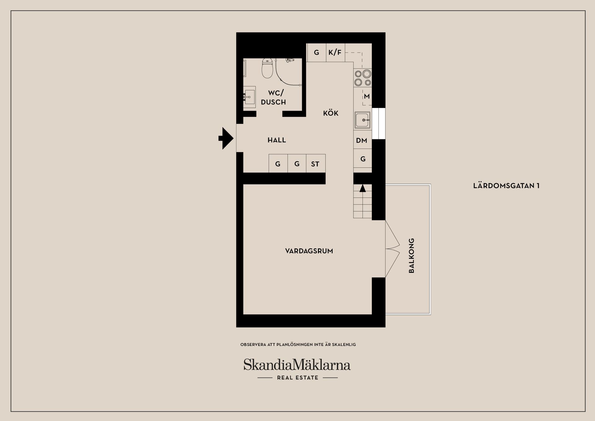 Bostadsrätt, Lärdomsgatan 1, Vallastaden, Linköping