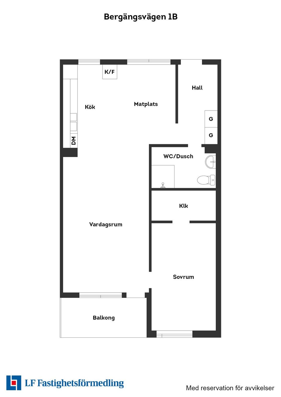 Bostadsrätt, Bergängsvägen 1B, Vallås, Halmstad