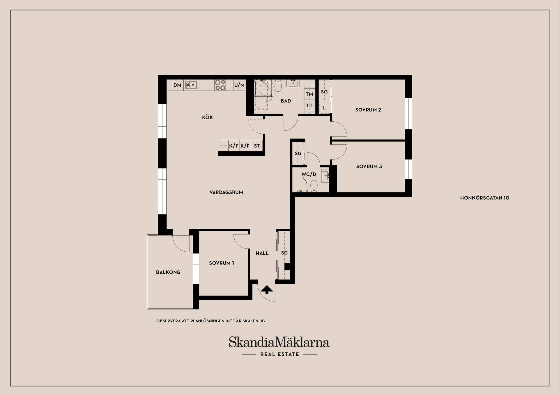 Bostadsrätt, Honnörsgatan 10, Södra Ekkällan, Linköping