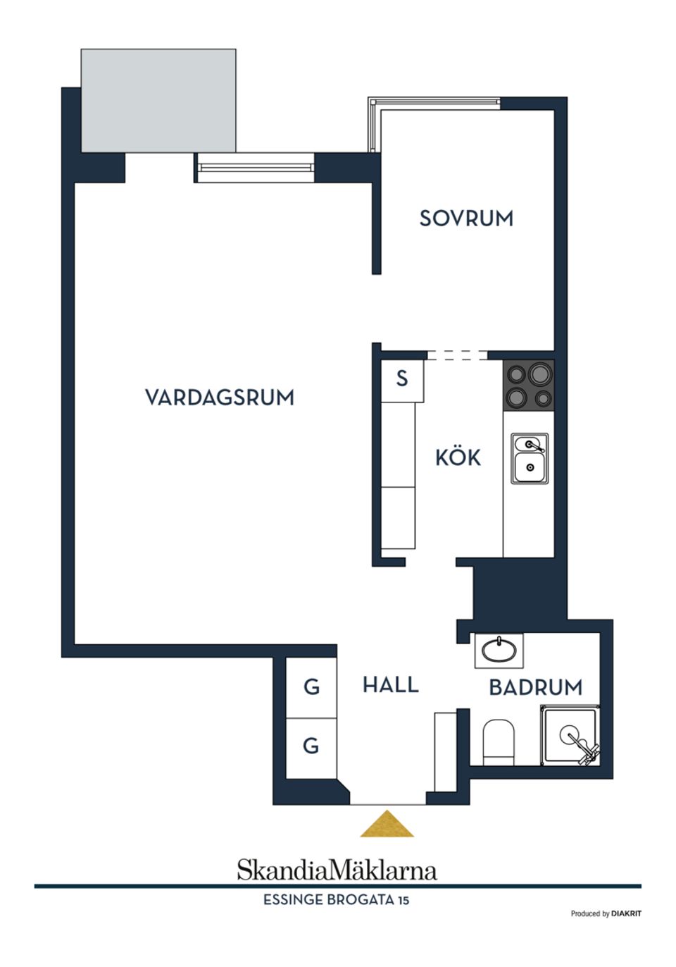 Bostadsrätt, Essinge brogata 15, 5tr, Kungsholmen - Lilla Essingen, Stockholm