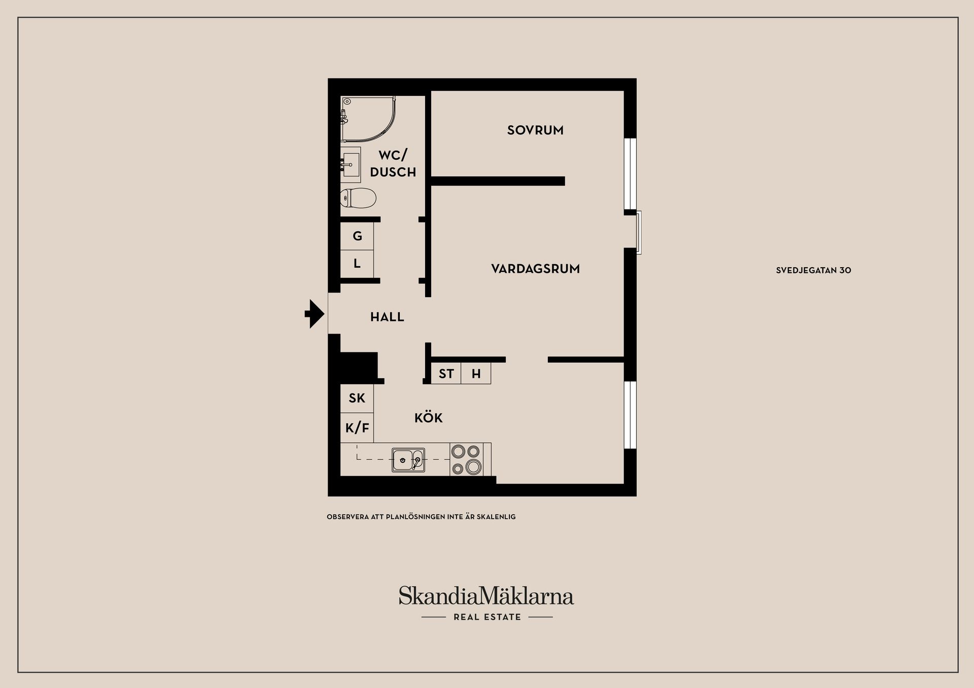 Bostadsrätt, Svedjegatan 30, Dammsvedjan, Borås
