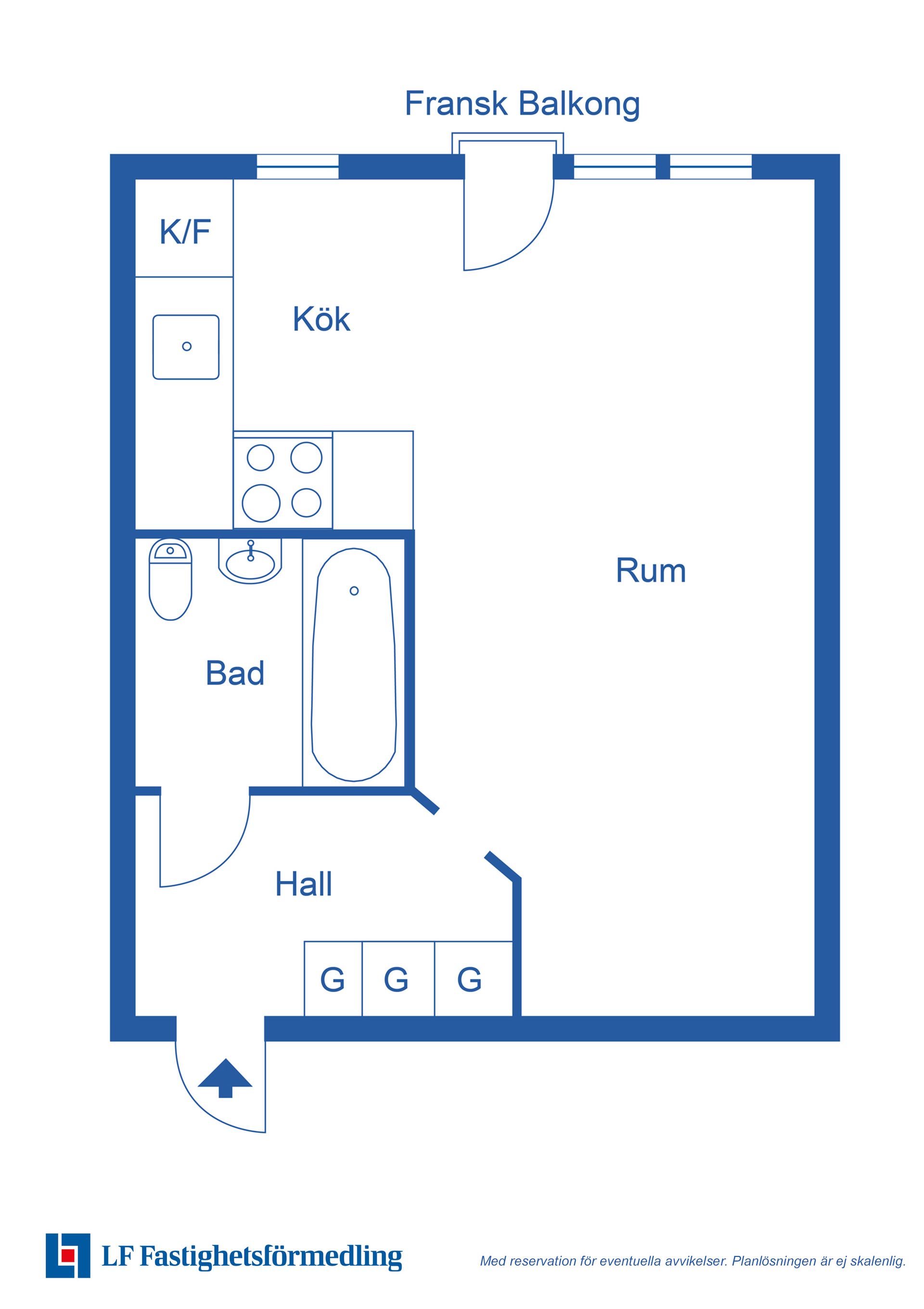 Bostadsrätt, Aulingatan 18B, Surbrunnen, Ystad