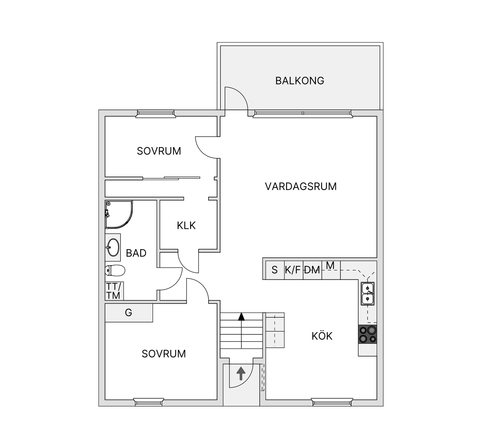 Bostadsrätt, Brunflovägen 25H, Odenslund, Östersund