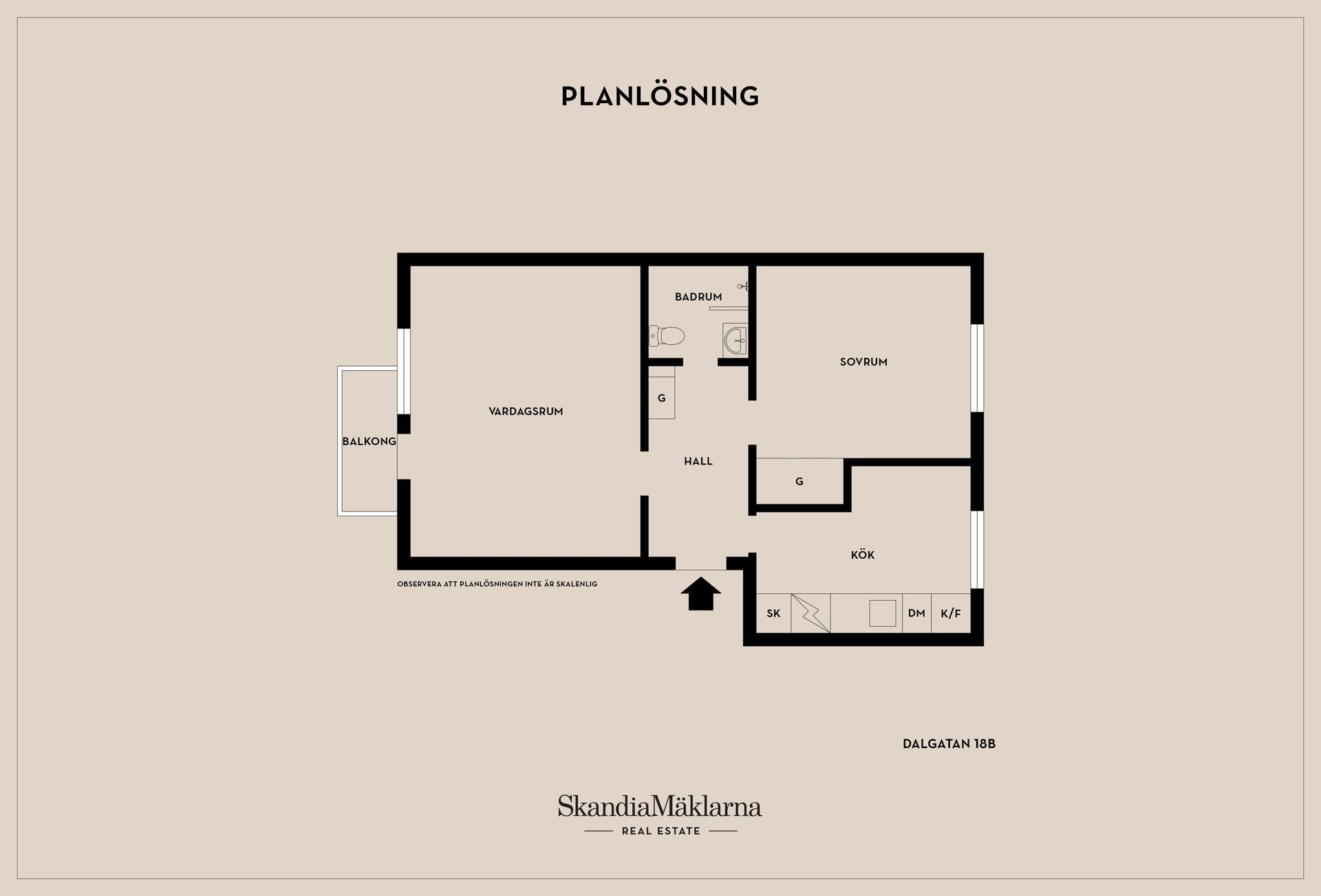 Bostadsrätt, Dalgatan 18B, Motala