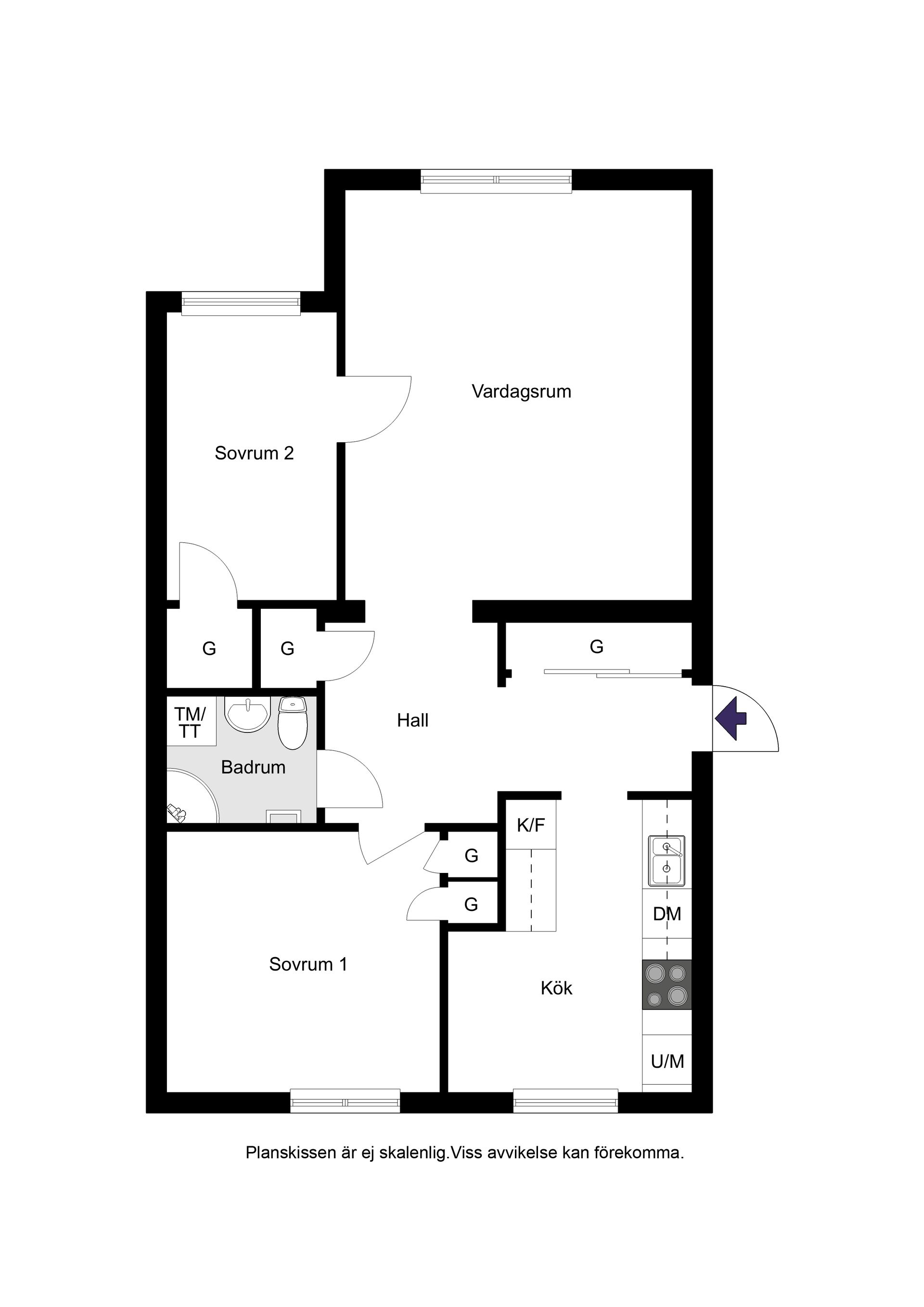 Bostadsrätt, Kasten Rönnowsgatan 6, Halmstad centrum, Halmstad