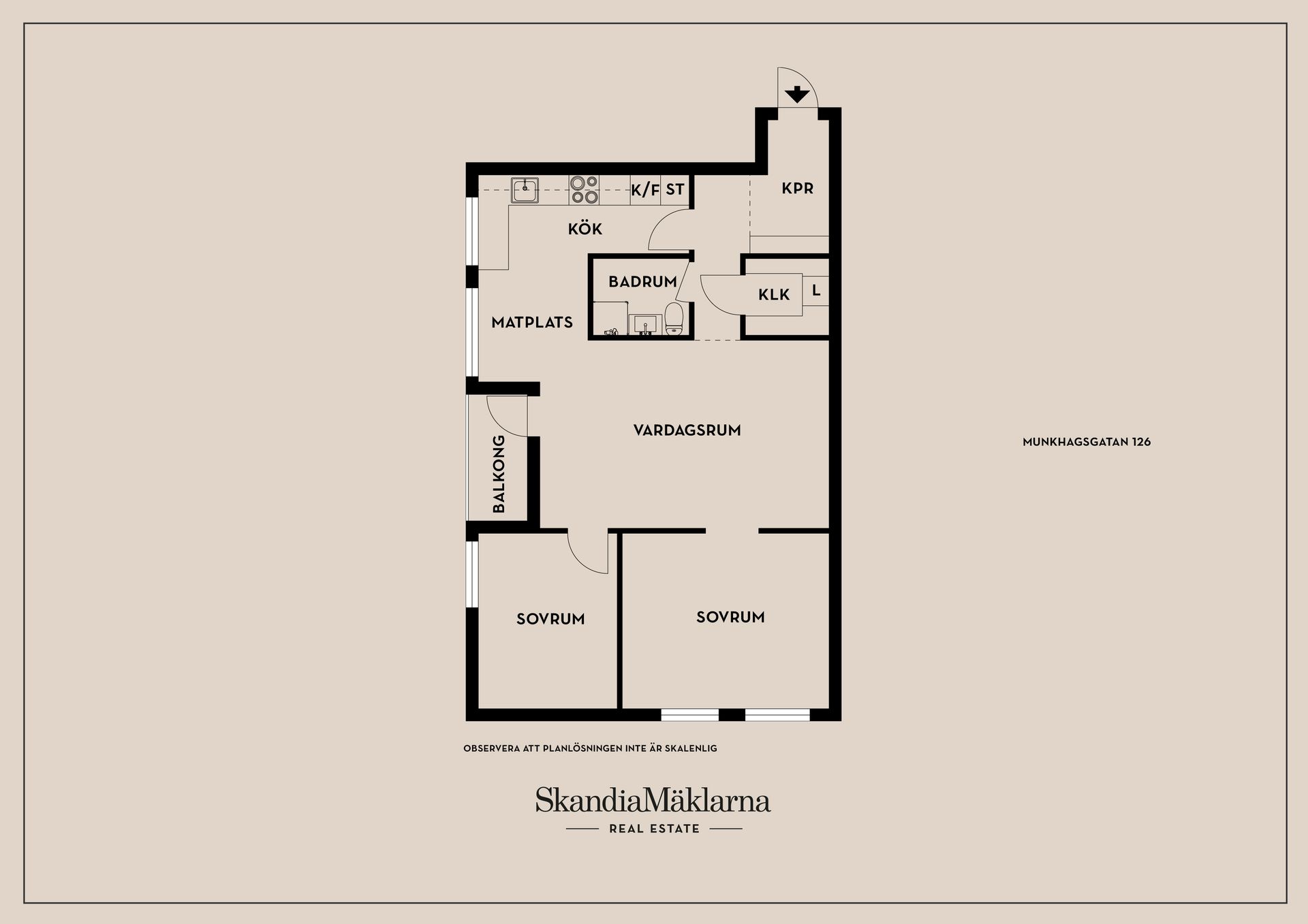 Bostadsrätt, Munkhagsgatan 126, Johannelund, Linköping