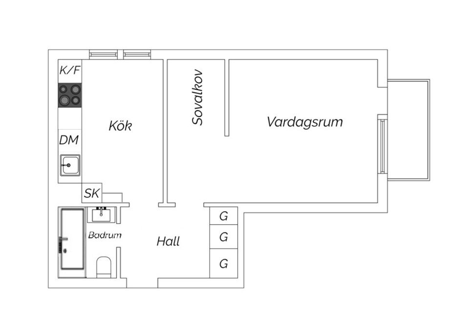 Bostadsrätt, Sigfridsvägen 11, Aspudden, Stockholm