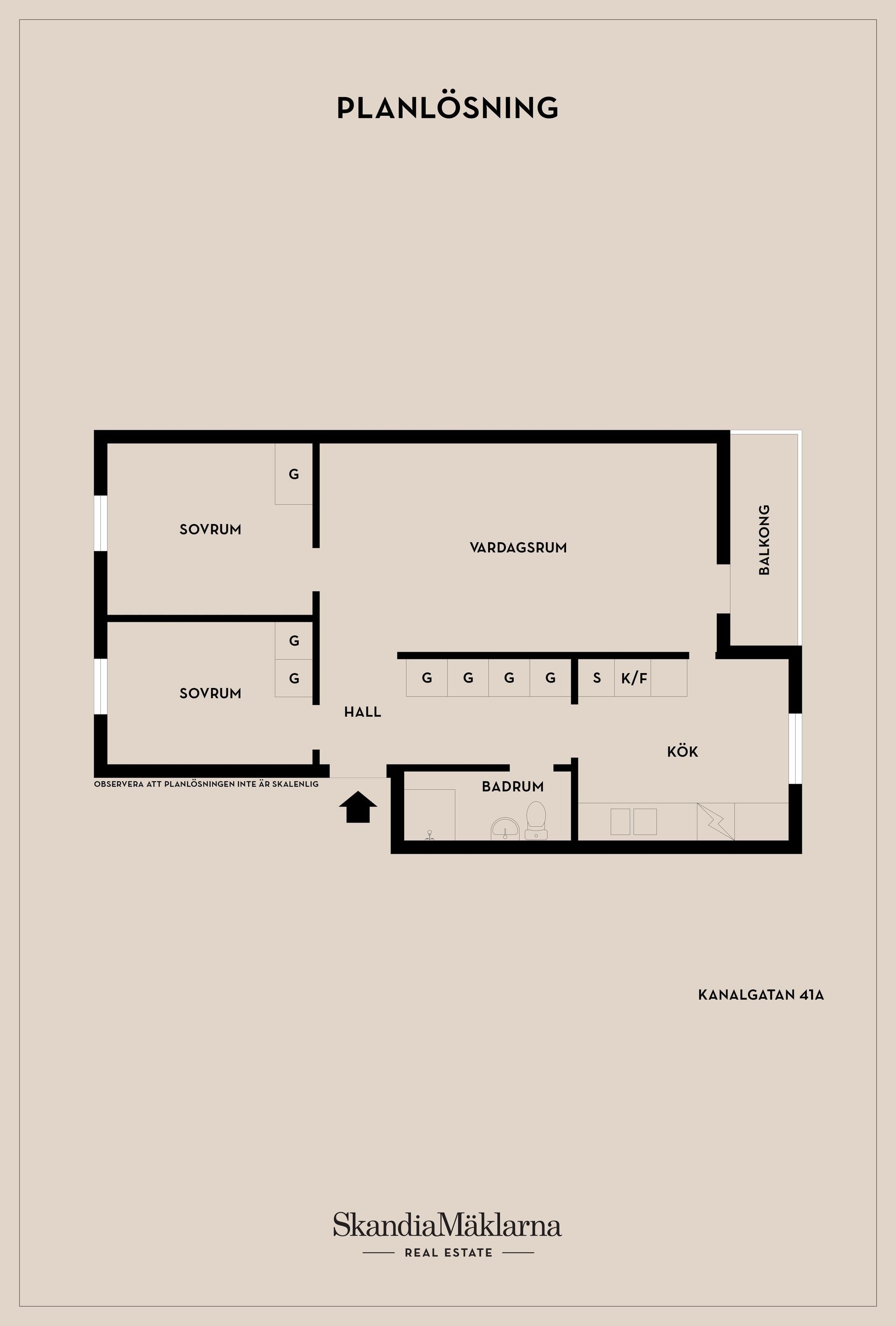 Bostadsrätt, Kanalgatan 41A, Centrum, Eslöv