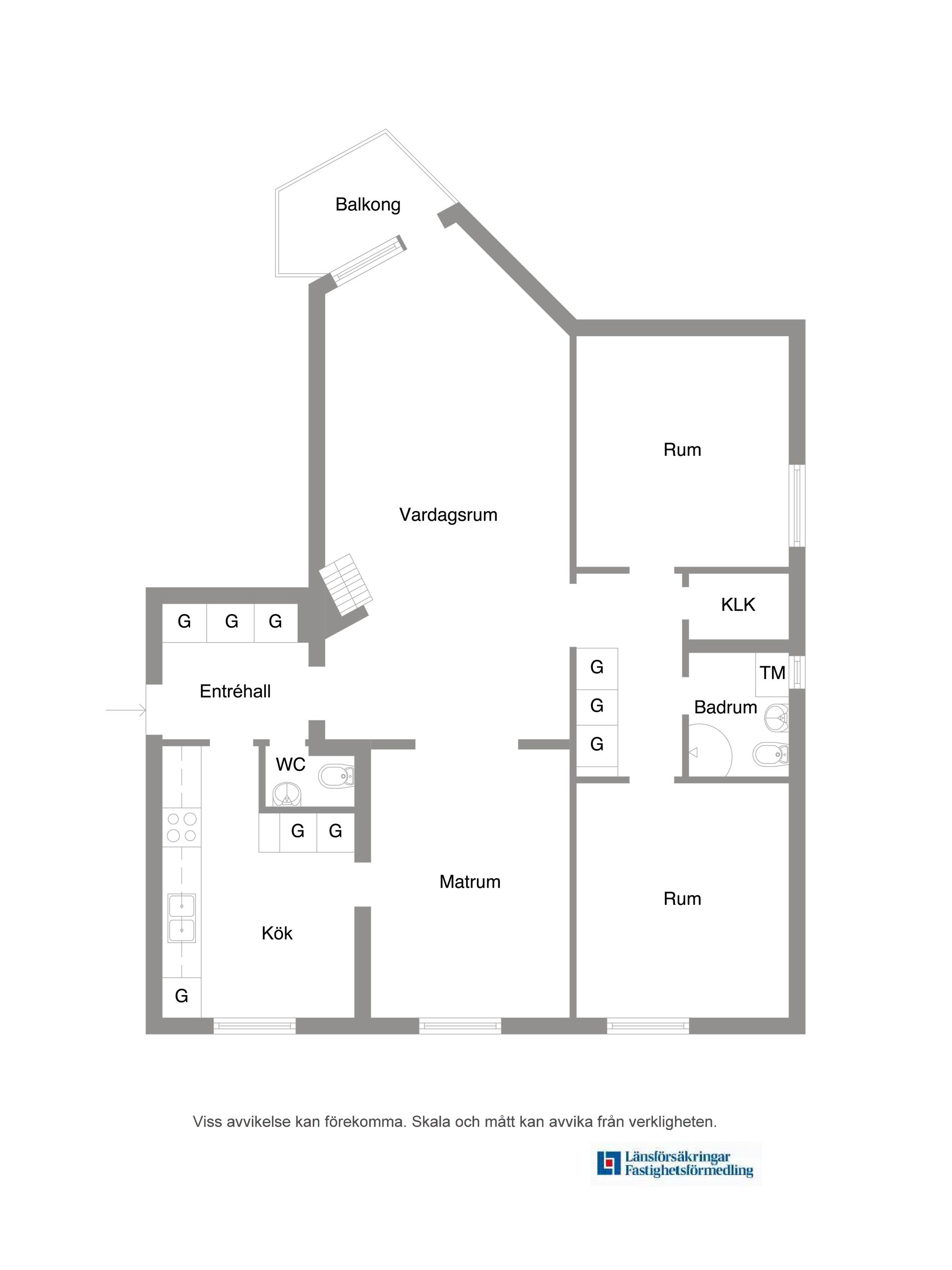 Bostadsrätt, Glasgatan 12A, Centrum, Köping