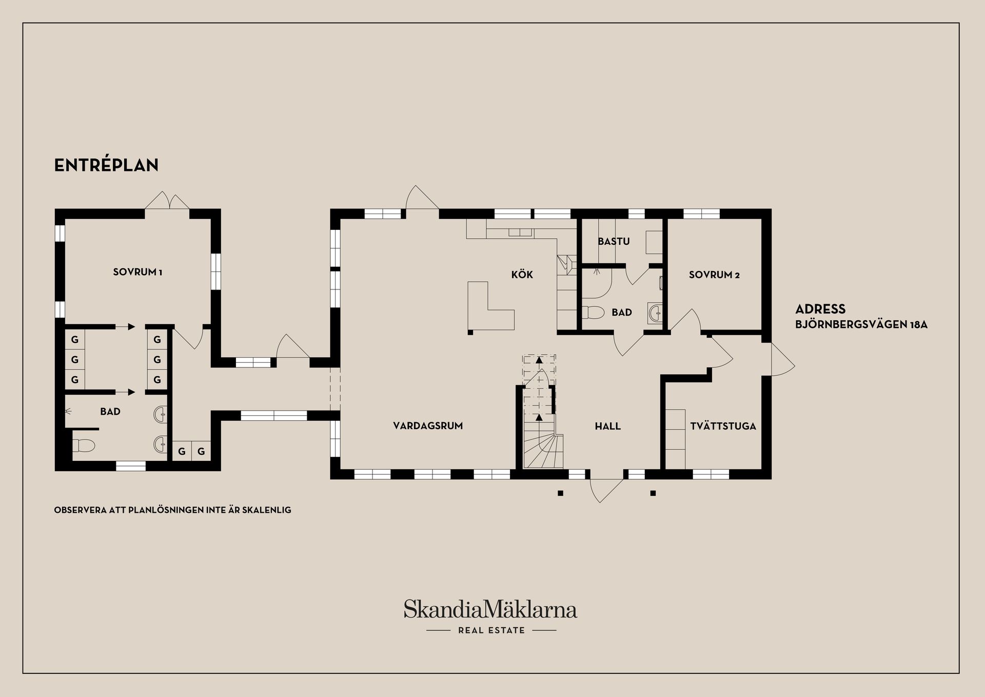 Villa, Björnbergsvägen 18A, Kummelnäs, Nacka