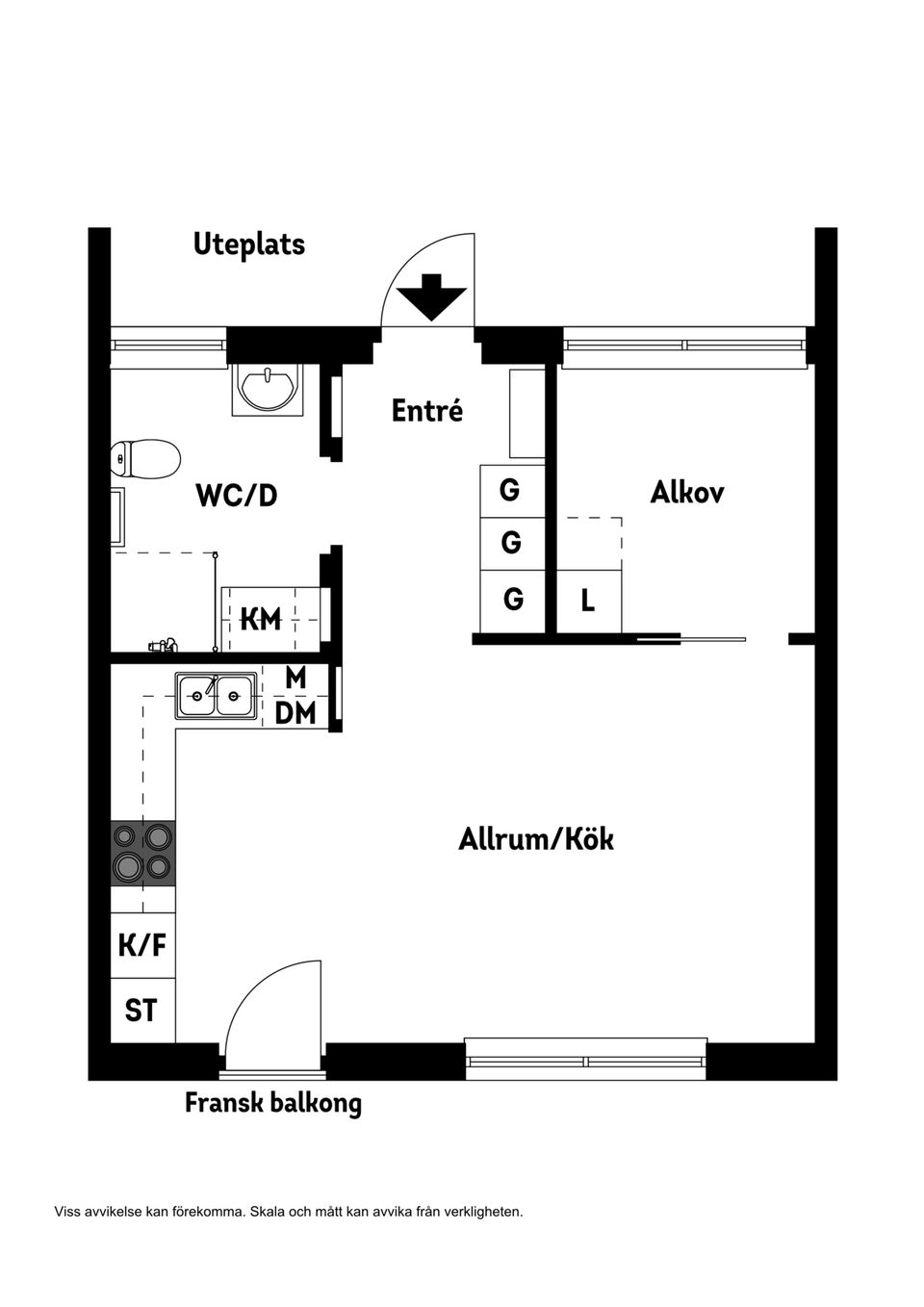 Bostadsrätt, Södra Järnvägsgatan 4S, Söder, Växjö