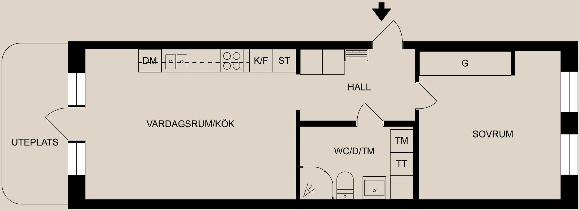 Bostadsrätt, Rodgagatan 3, Centralt, Norrköping
