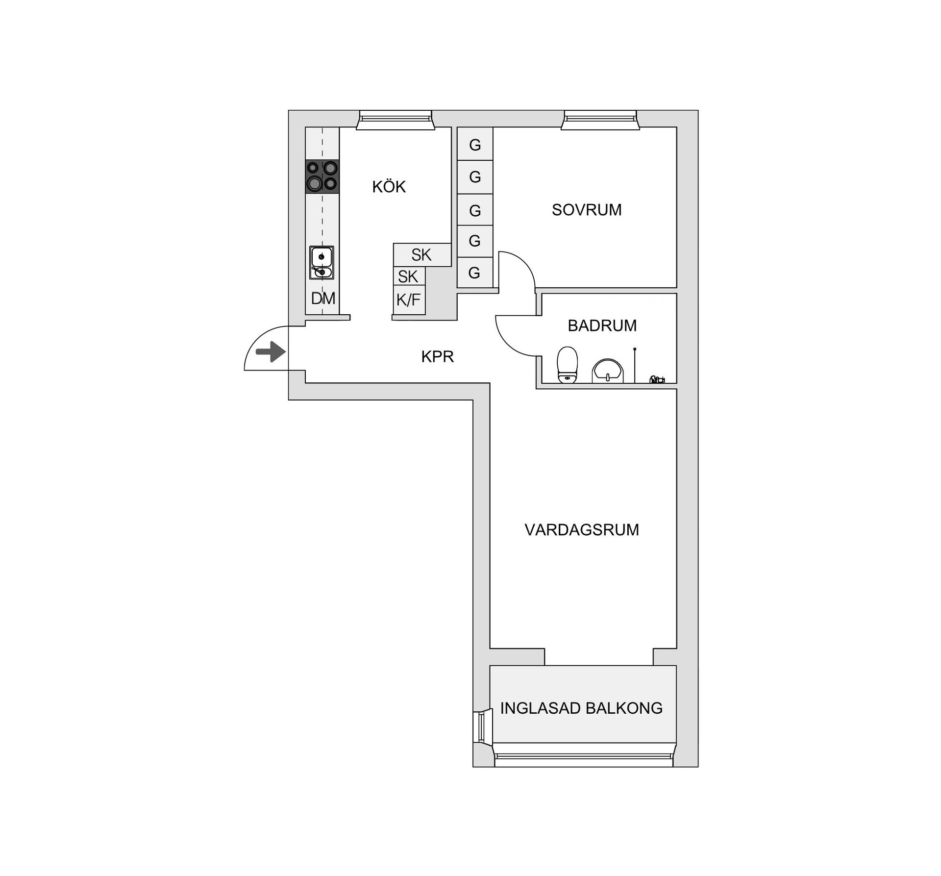 Bostadsrätt, Nämndemansgatan 53B, Dammsvedjan, Borås