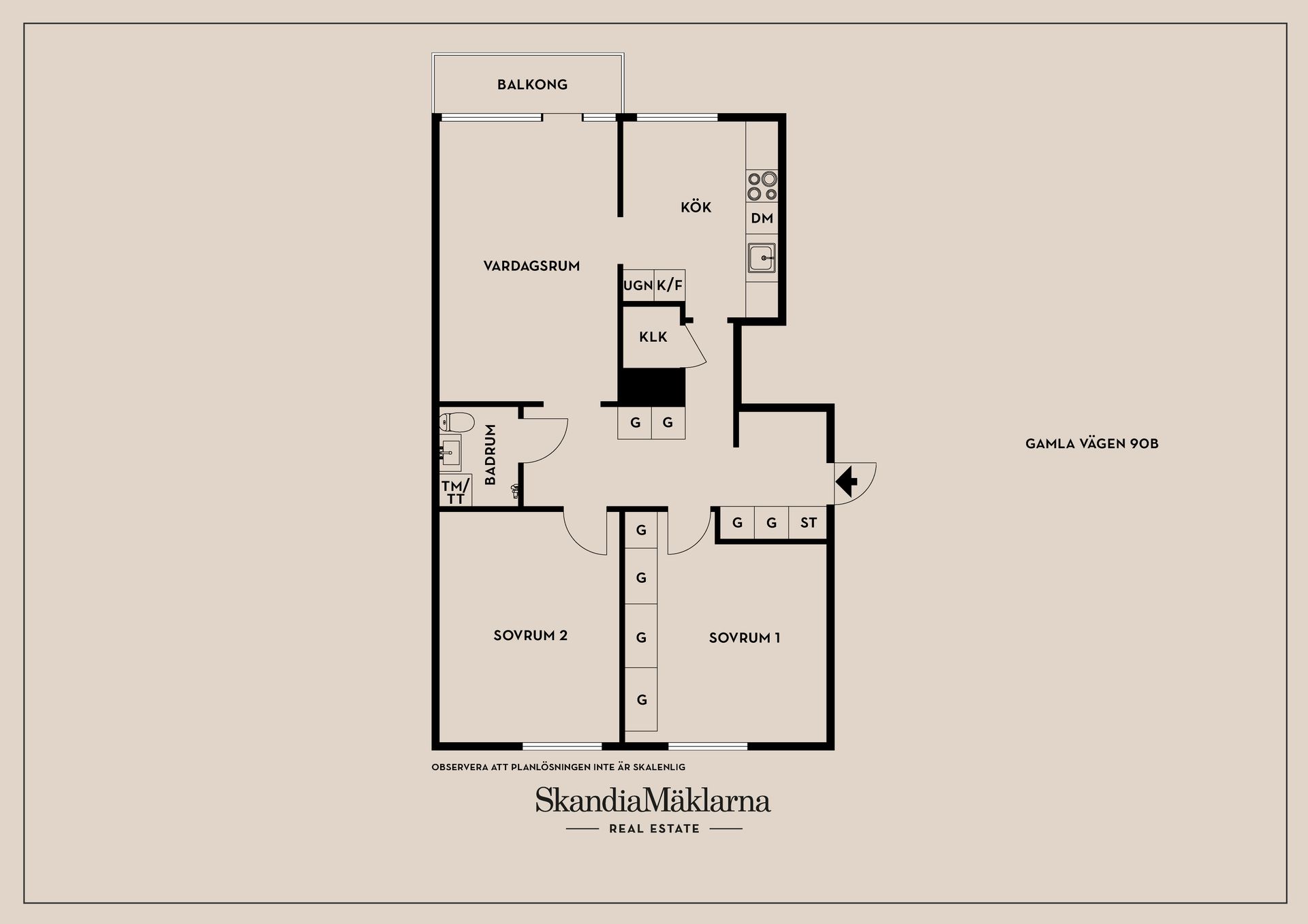 Bostadsrätt, Gamla vägen 90B, Grums