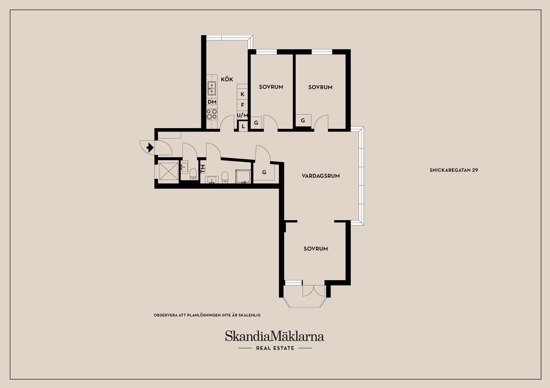 Bostadsrätt, Snickaregatan 29, Centralt, Linköping