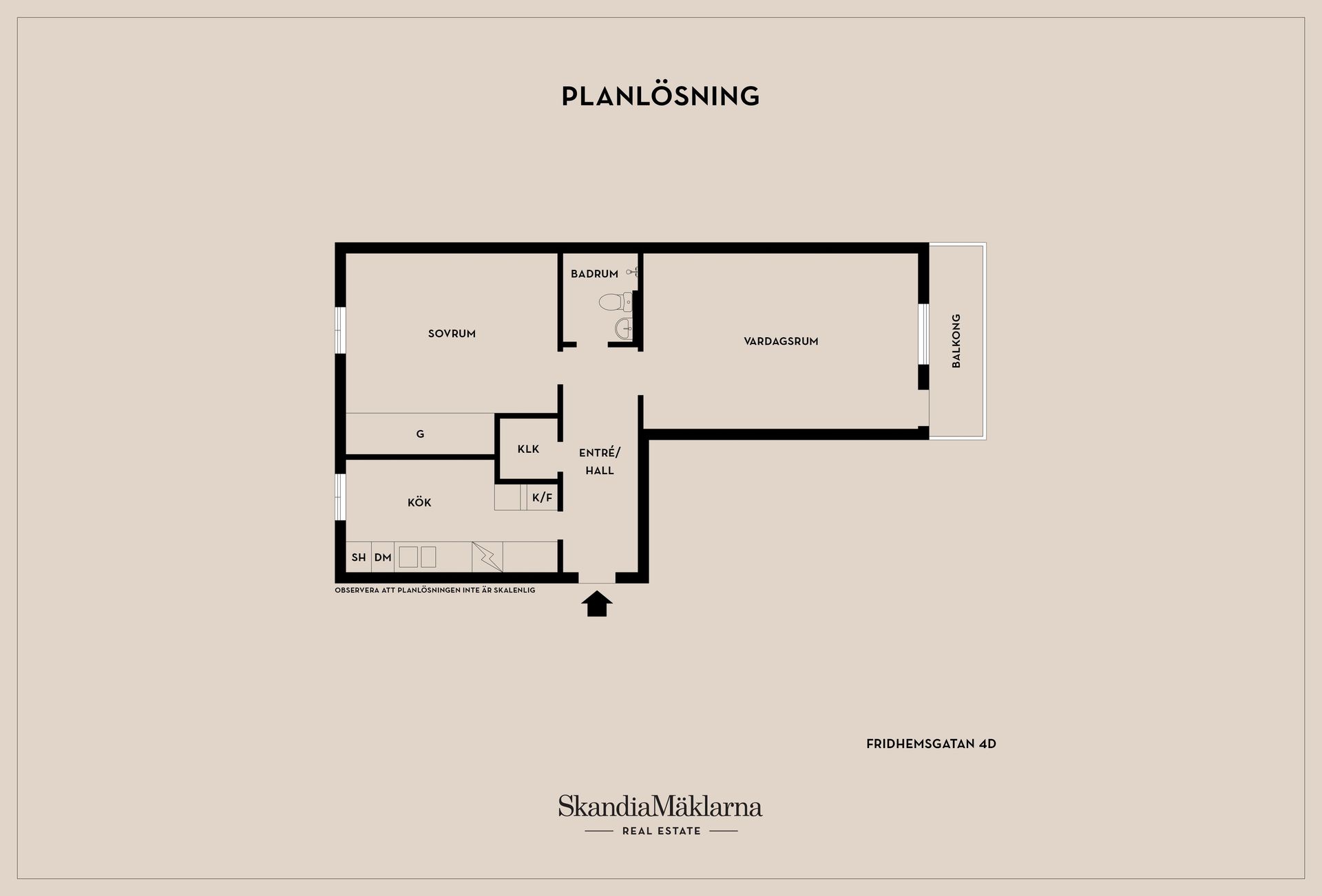 Bostadsrätt, Fridhemsgatan 4D, Centralt, Kävlinge