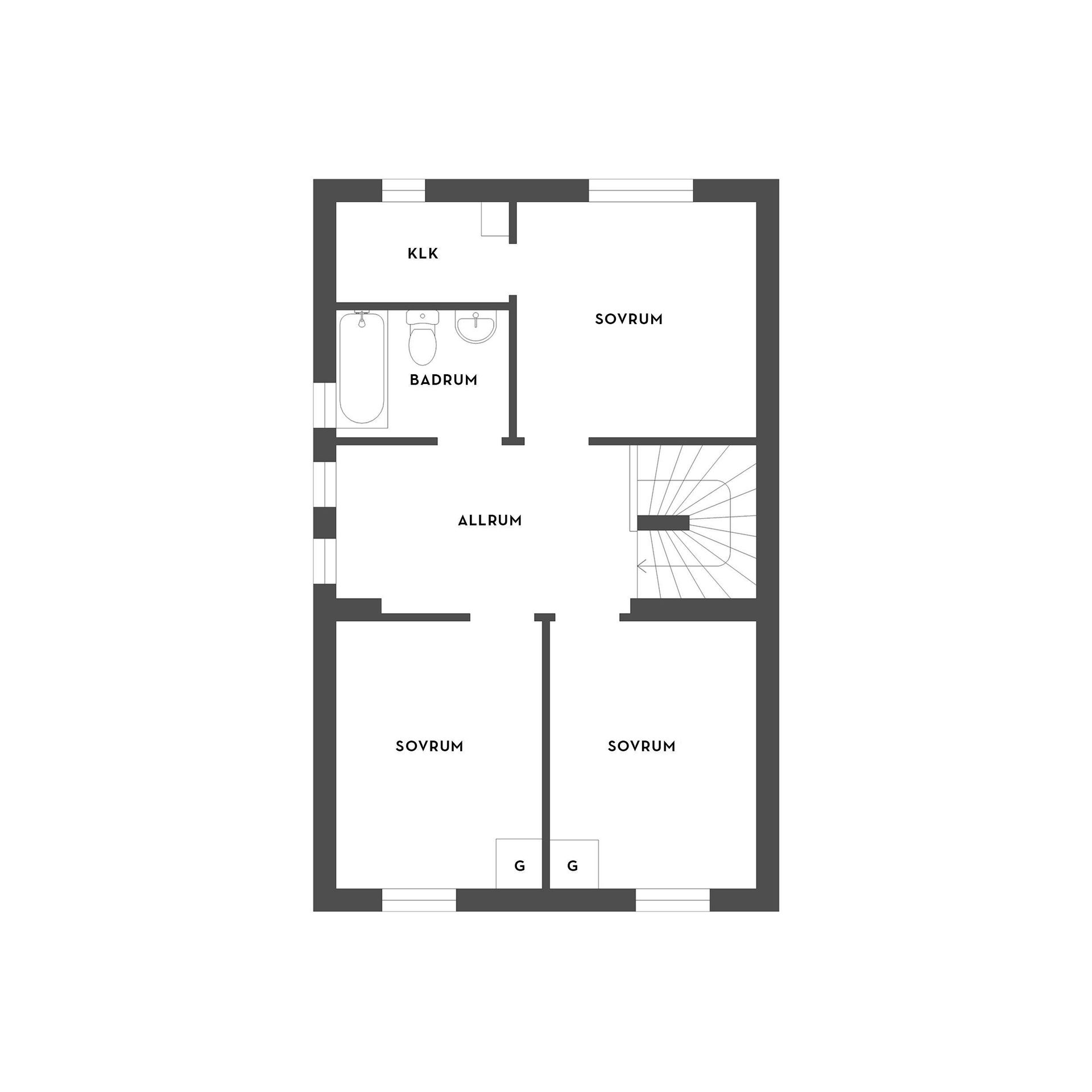 Radhus, Spinnrocksvägen 28, Fårhushagen, Strängnäs