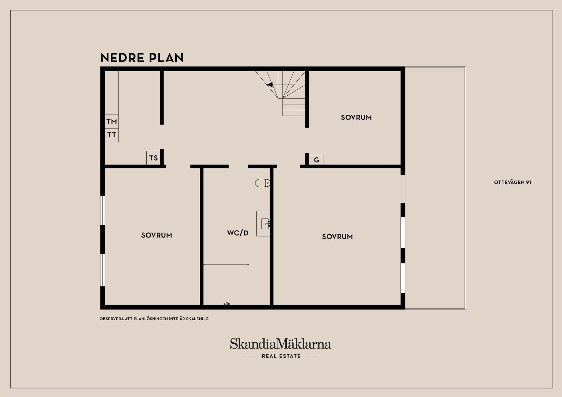 Radhus, Ottevägen 91, Tullinge Römossen, Botkyrka