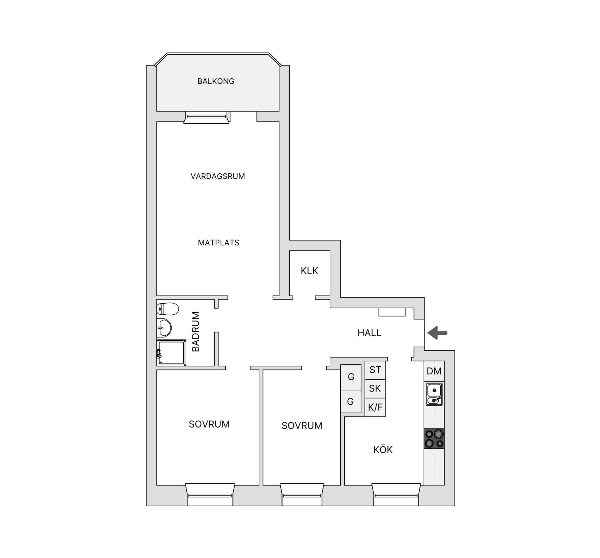Bostadsrätt, Fjällgatan 31, Tullen, Borås
