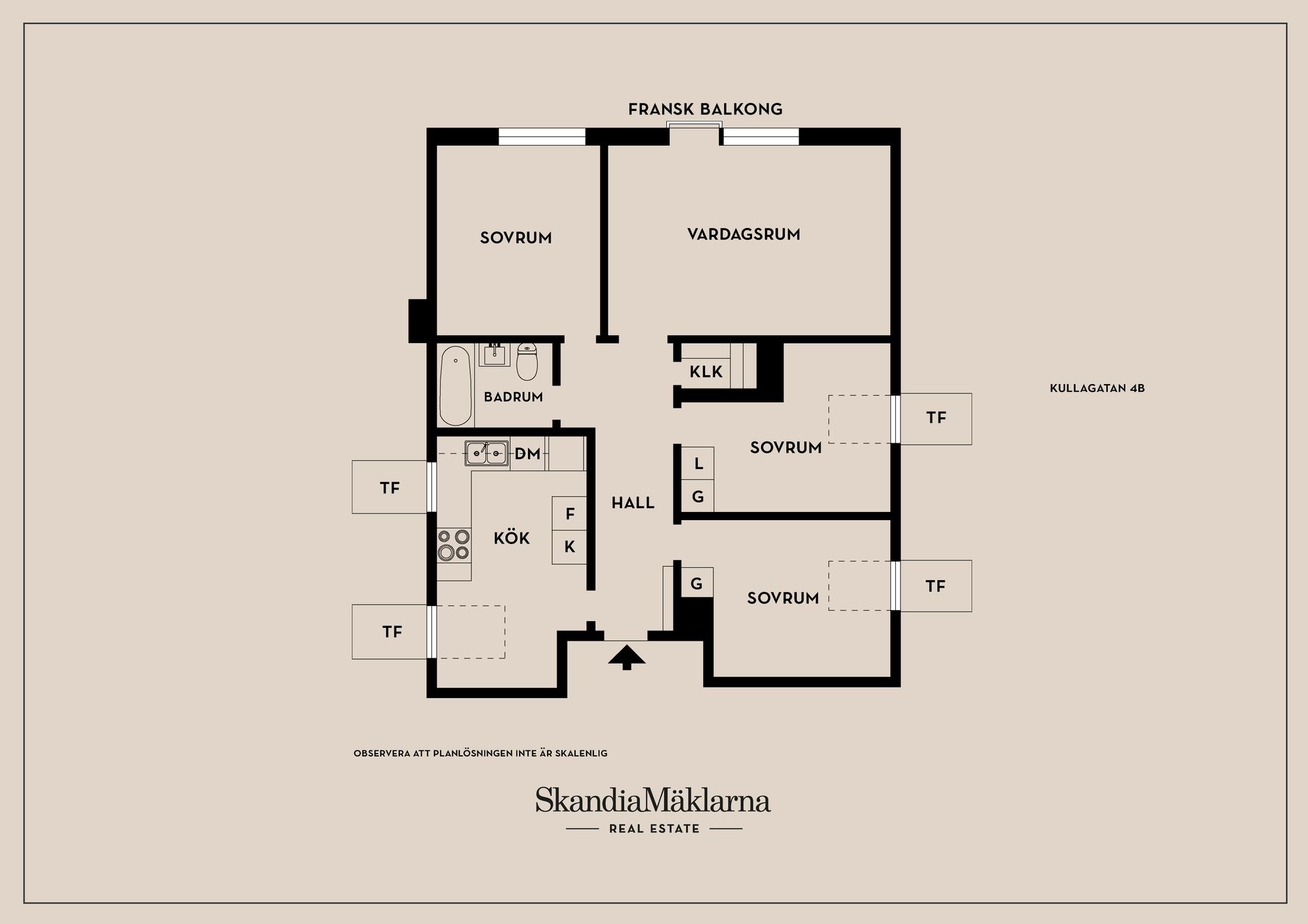 Bostadsrätt, Kullagatan 4B, Centralt, Linköping