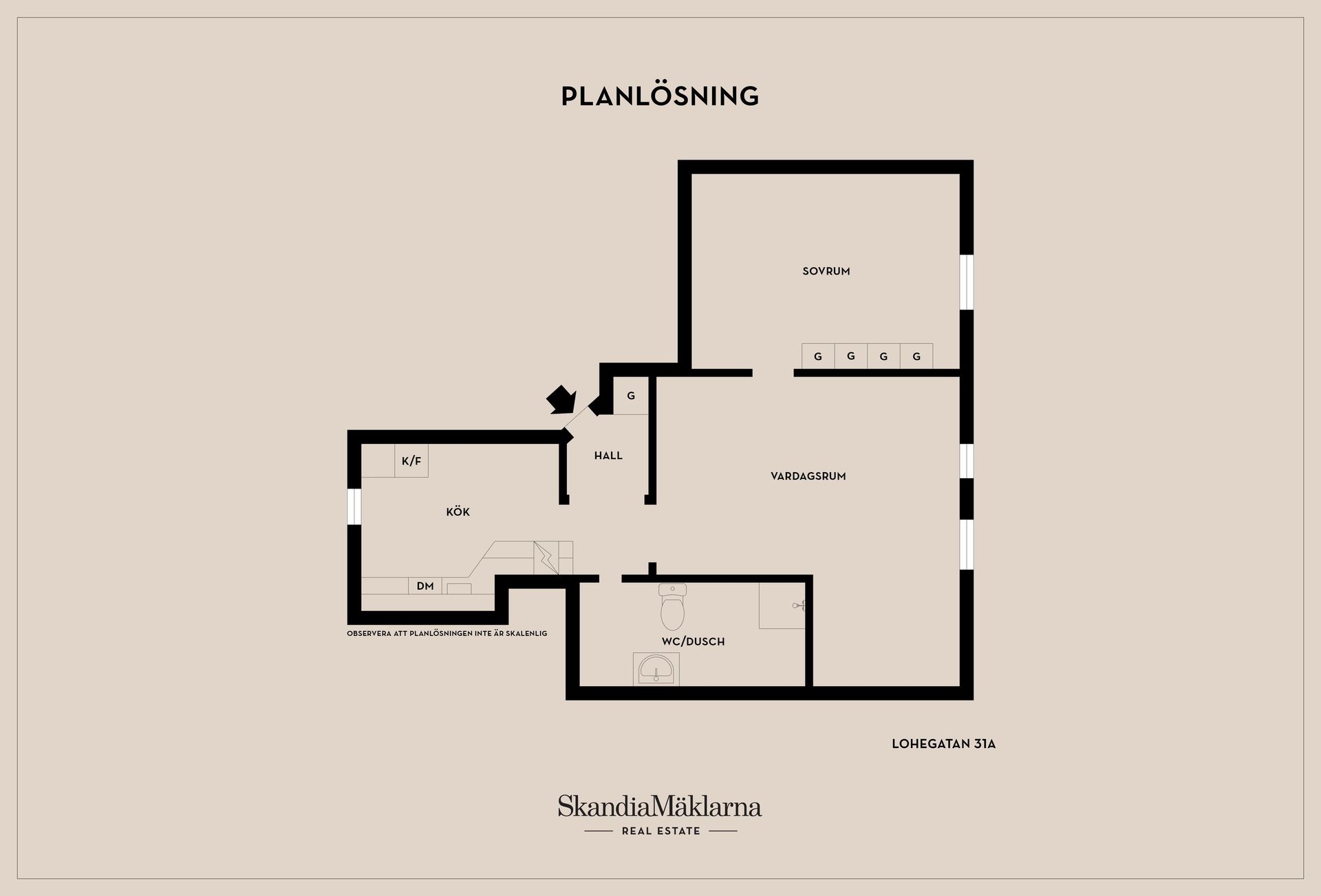 Bostadsrätt, Lohegatan 31A, Söder, Eskilstuna