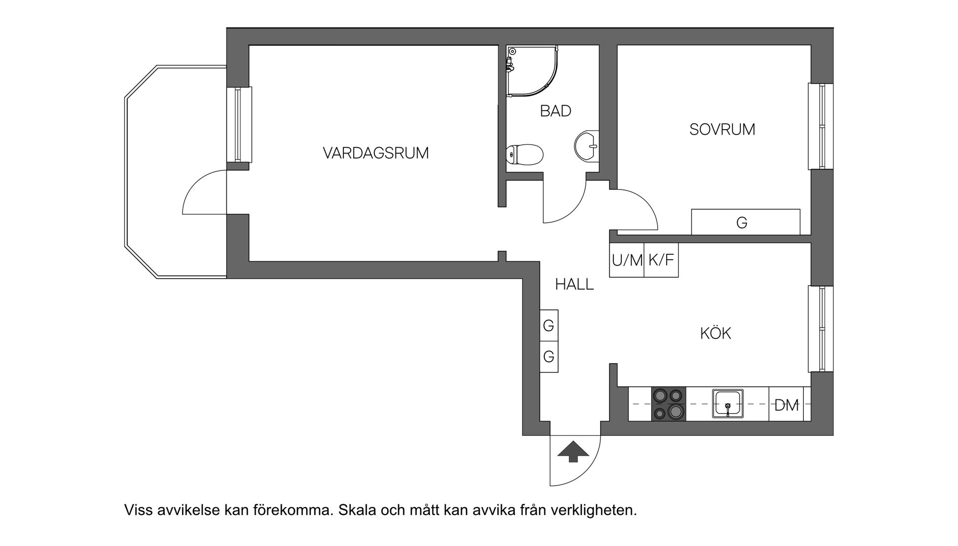 Bostadsrätt, Bomansgatan 24A, Kristiansborg, Västerås