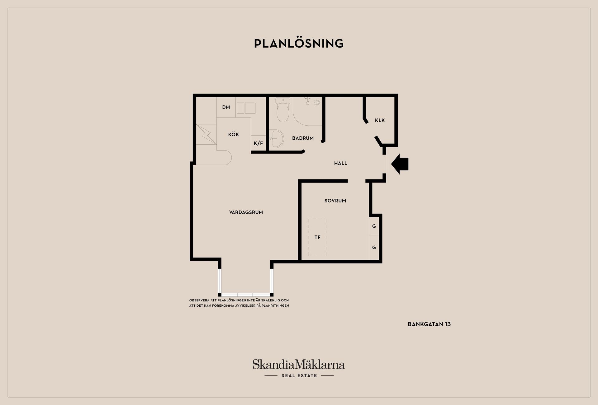 Bostadsrätt, Bankgatan 13, Centrum, Lund