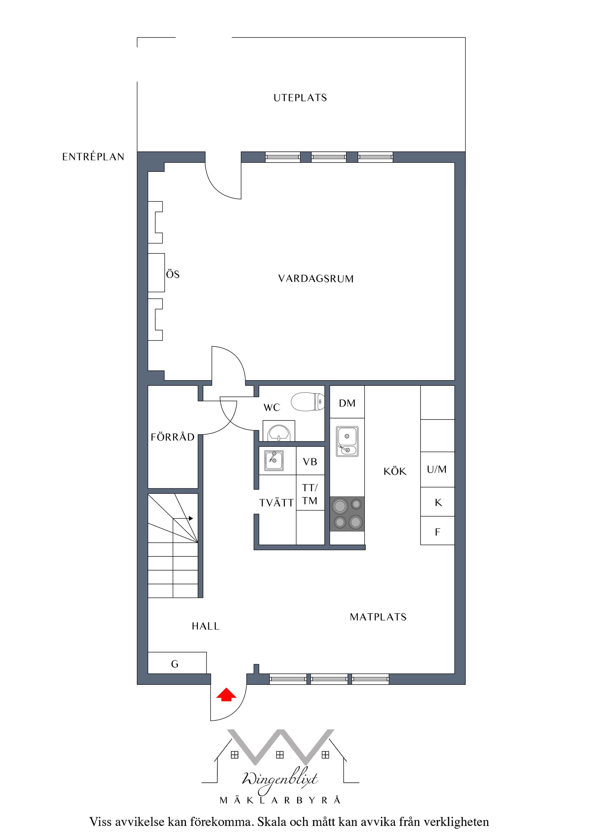 Radhus, Porslinsstigen 16, Brunna, Upplands-Bro
