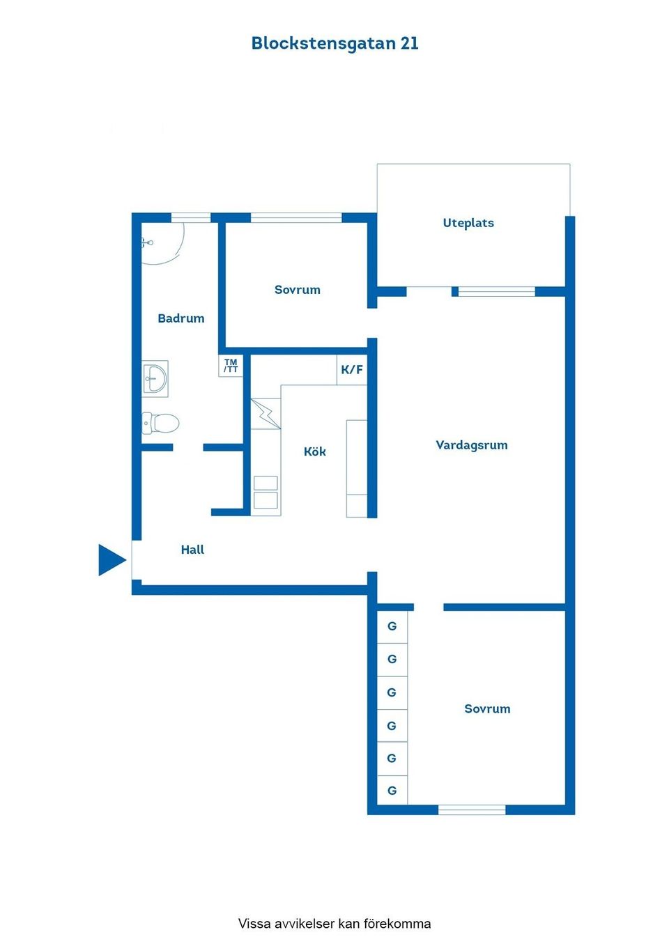 Bostadsrätt, Blockstensgatan 21, Vilbergen, Norrköping