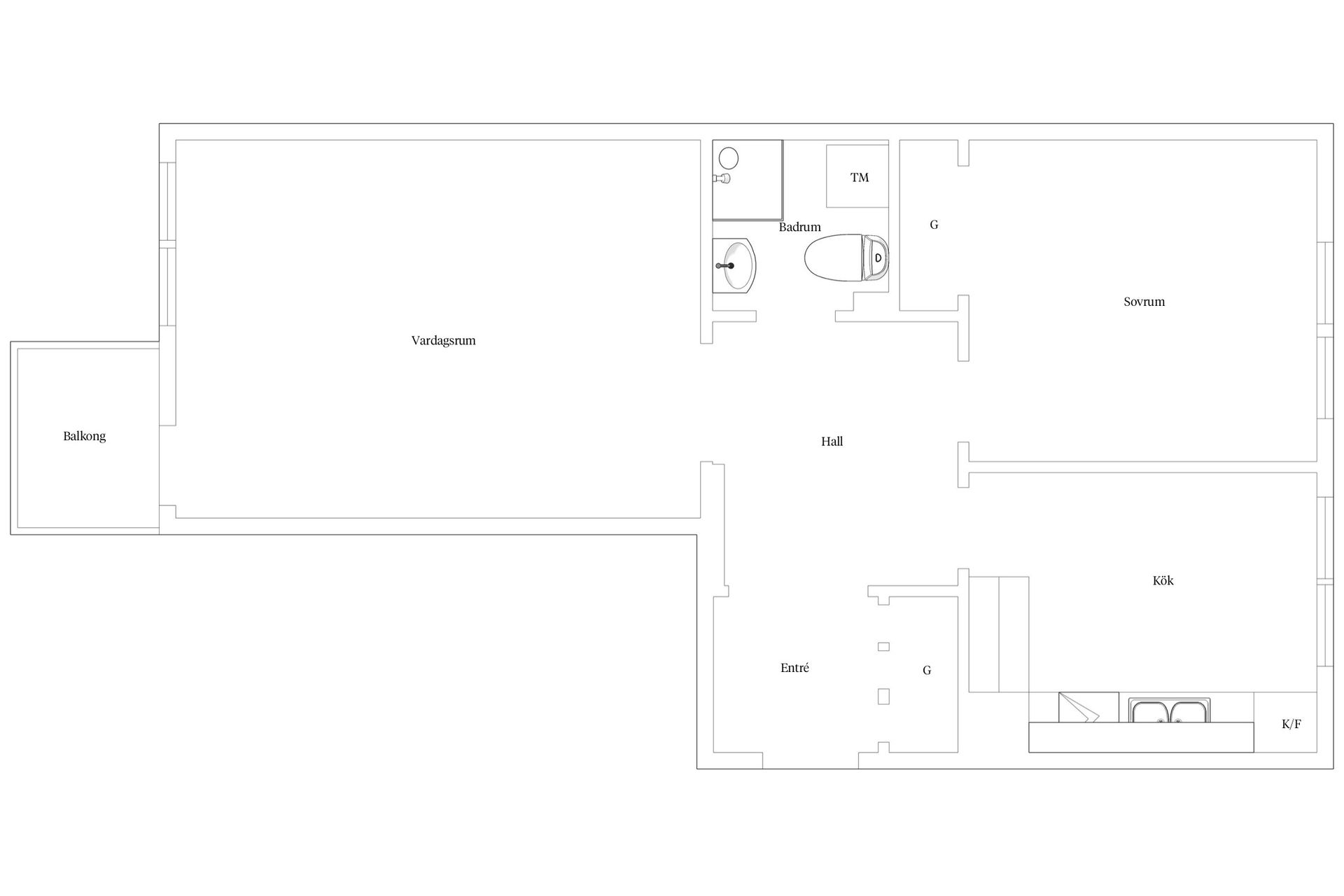 Bostadsrätt, Skogsvägen 1B, Parkstaden, Kristianstad