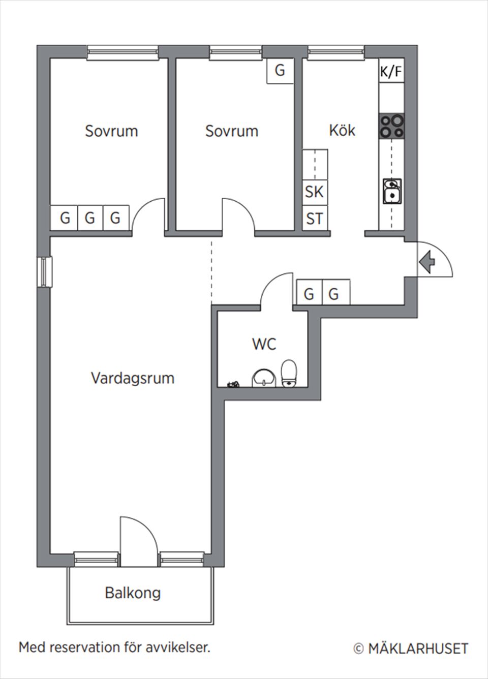 Bostadsrätt, Krokvägen 9B, Brännan, Härnösand