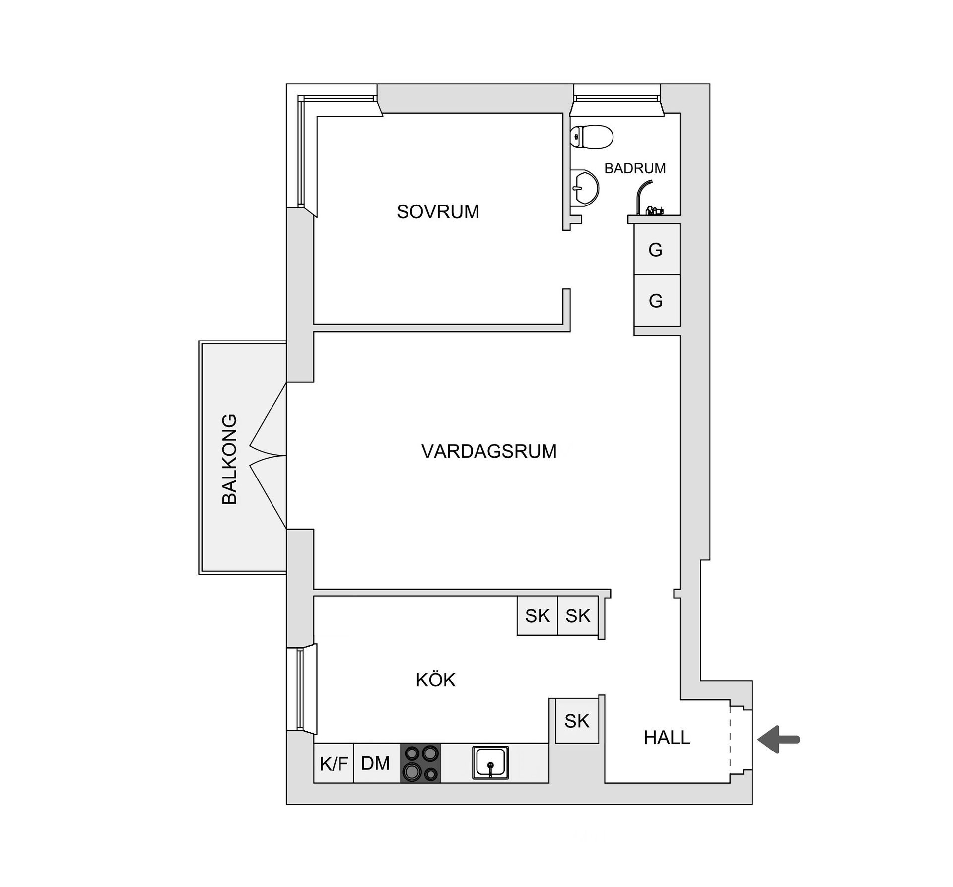 Bostadsrätt, Stenbocksgatan 6, Nedre Norrmalm, Borås