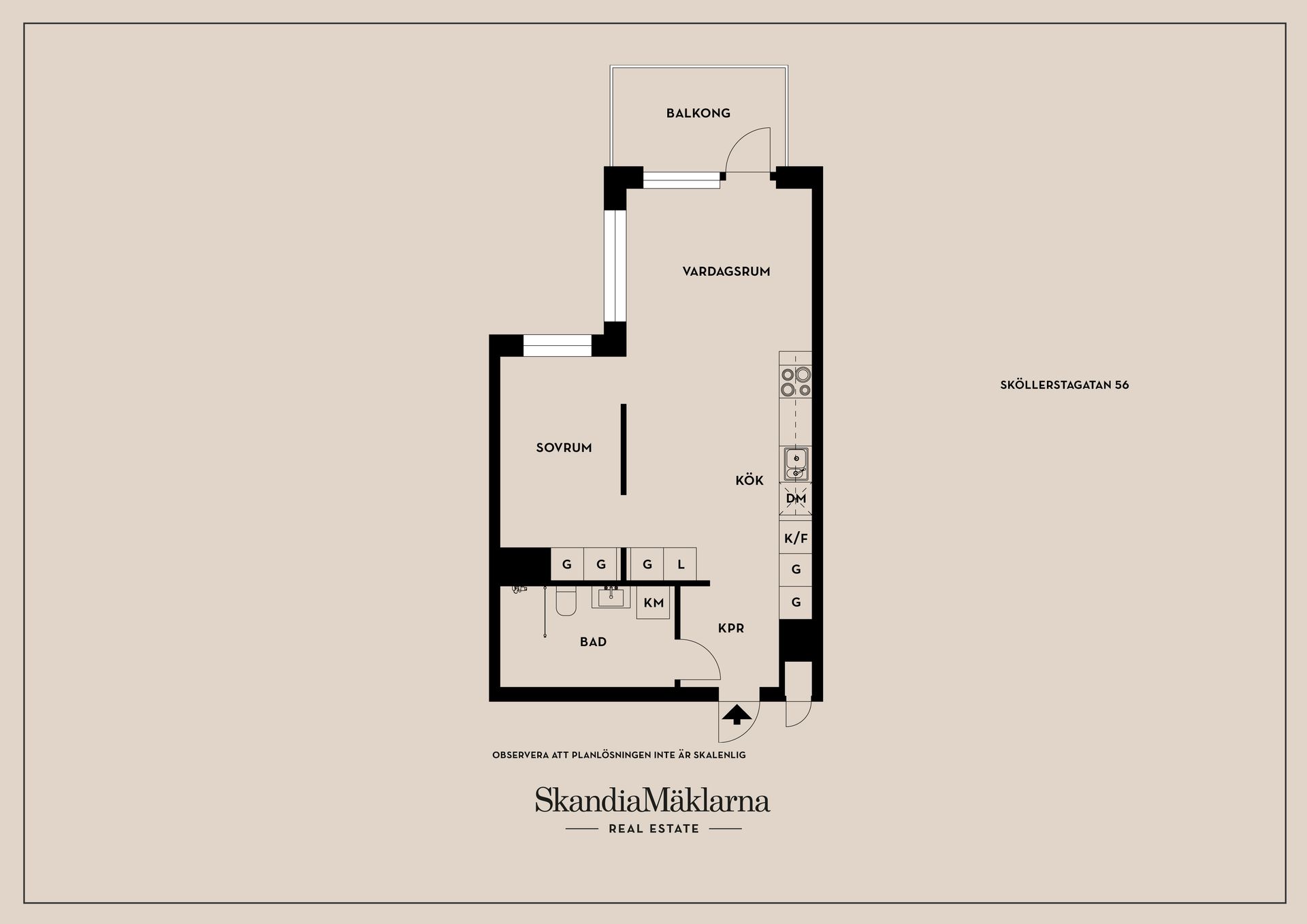 Bostadsrätt, Sköllerstagatan 56, Hagsätra, Stockholm