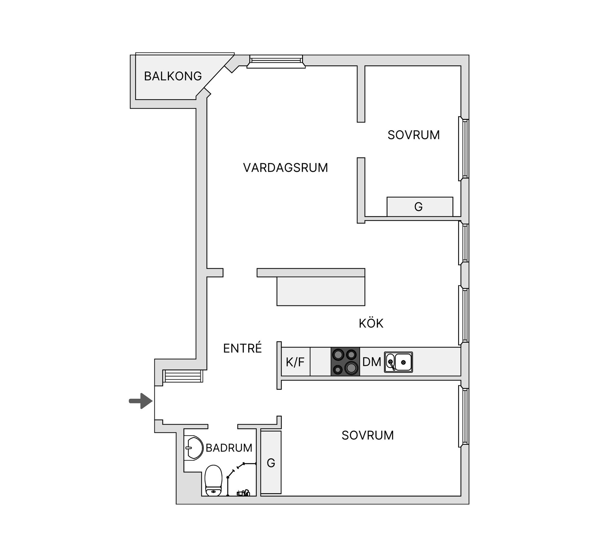 Bostadsrätt, Björkhemsgatan 51, Sjöbo, Borås