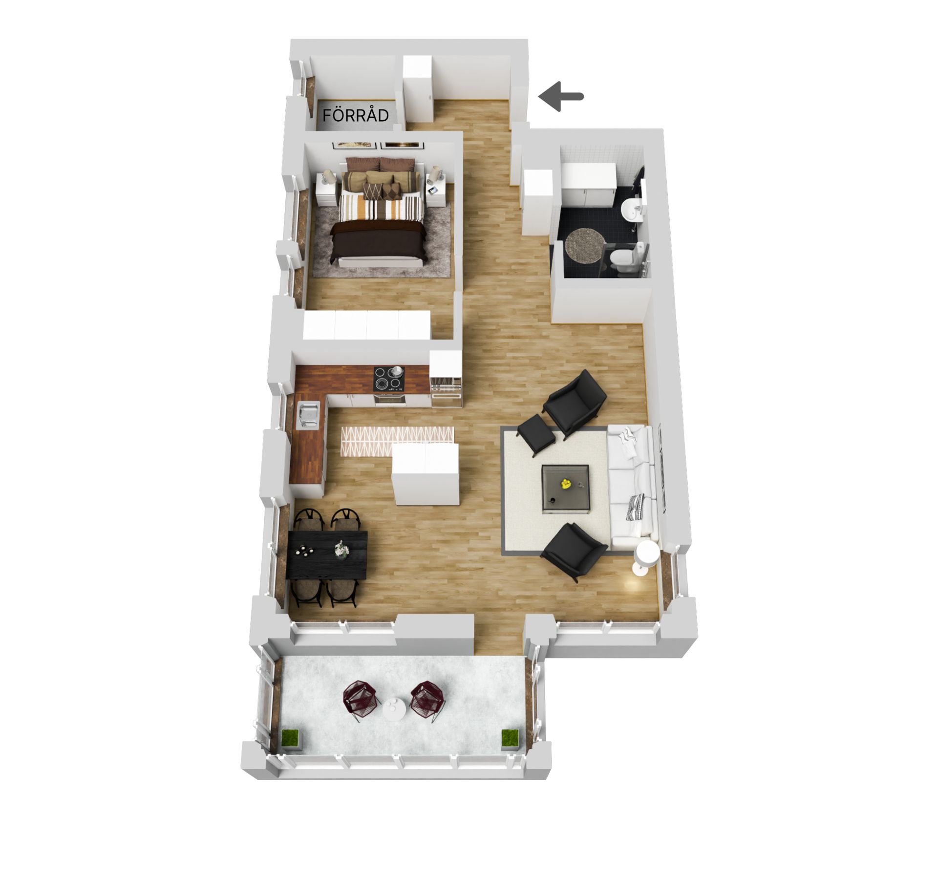 Bostadsrätt, Repslagargränd 5, Centrum, Skellefteå