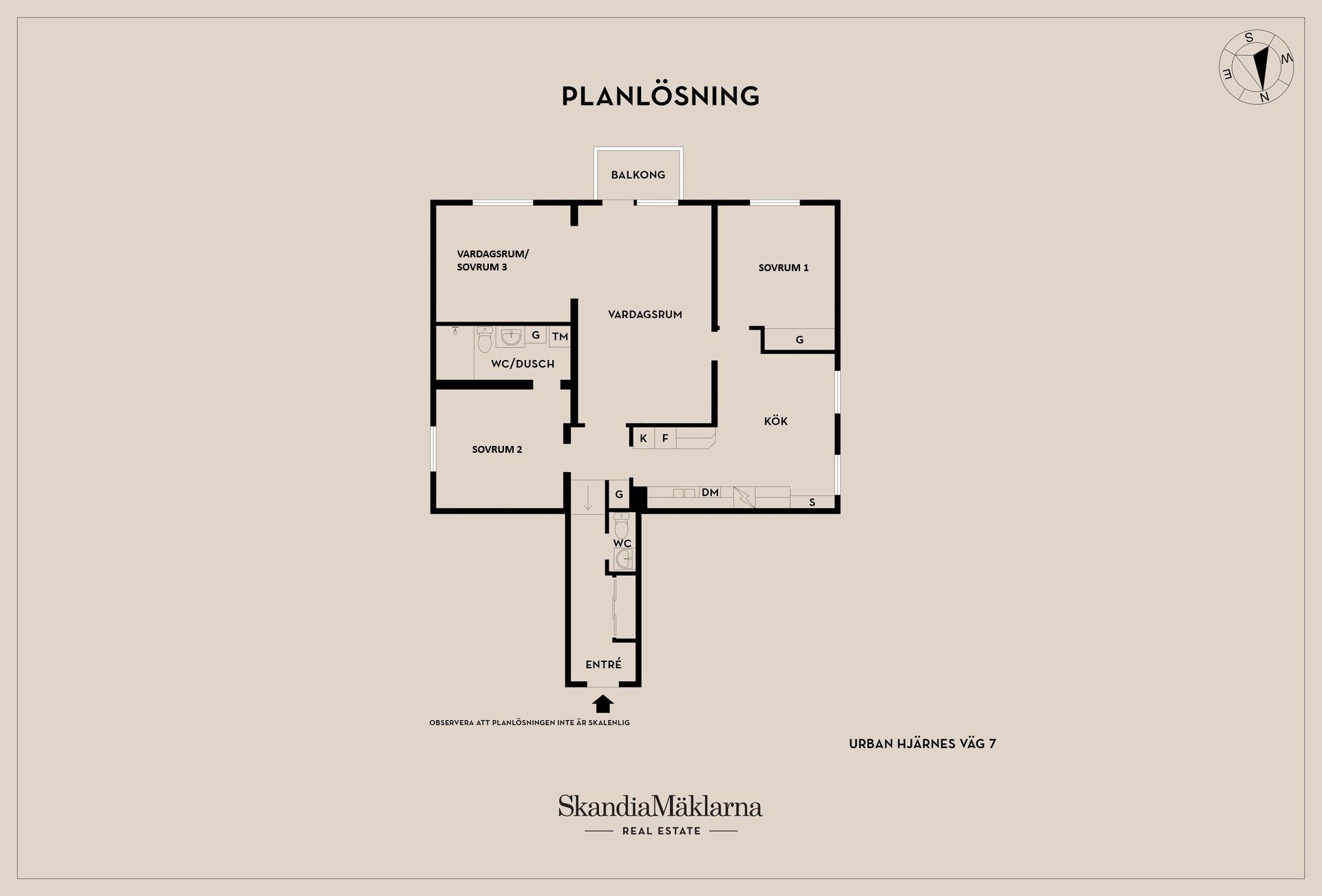 Bostadsrätt, Urban Hjärnes väg 7, Motala centrum, Motala