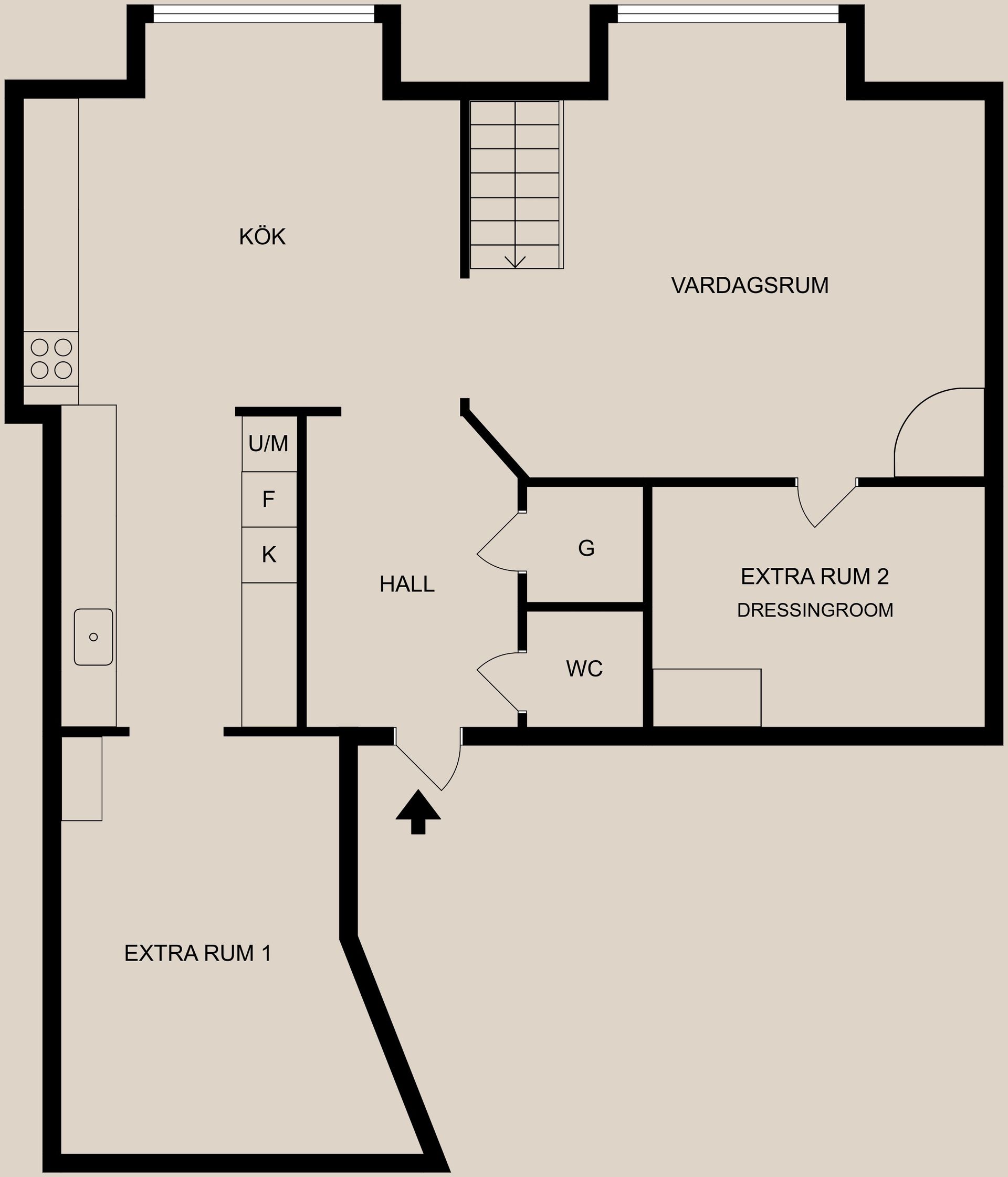 Bostadsrätt, S:t Olofsgatan 14, Centralt, Söder, Norrköping