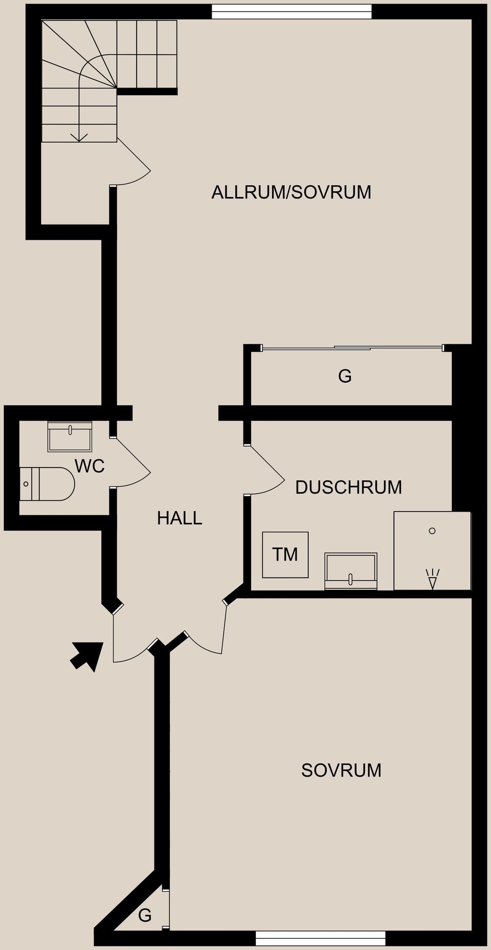 Bostadsrätt, S:t Olofsgatan 14, Centralt, Söder, Norrköping