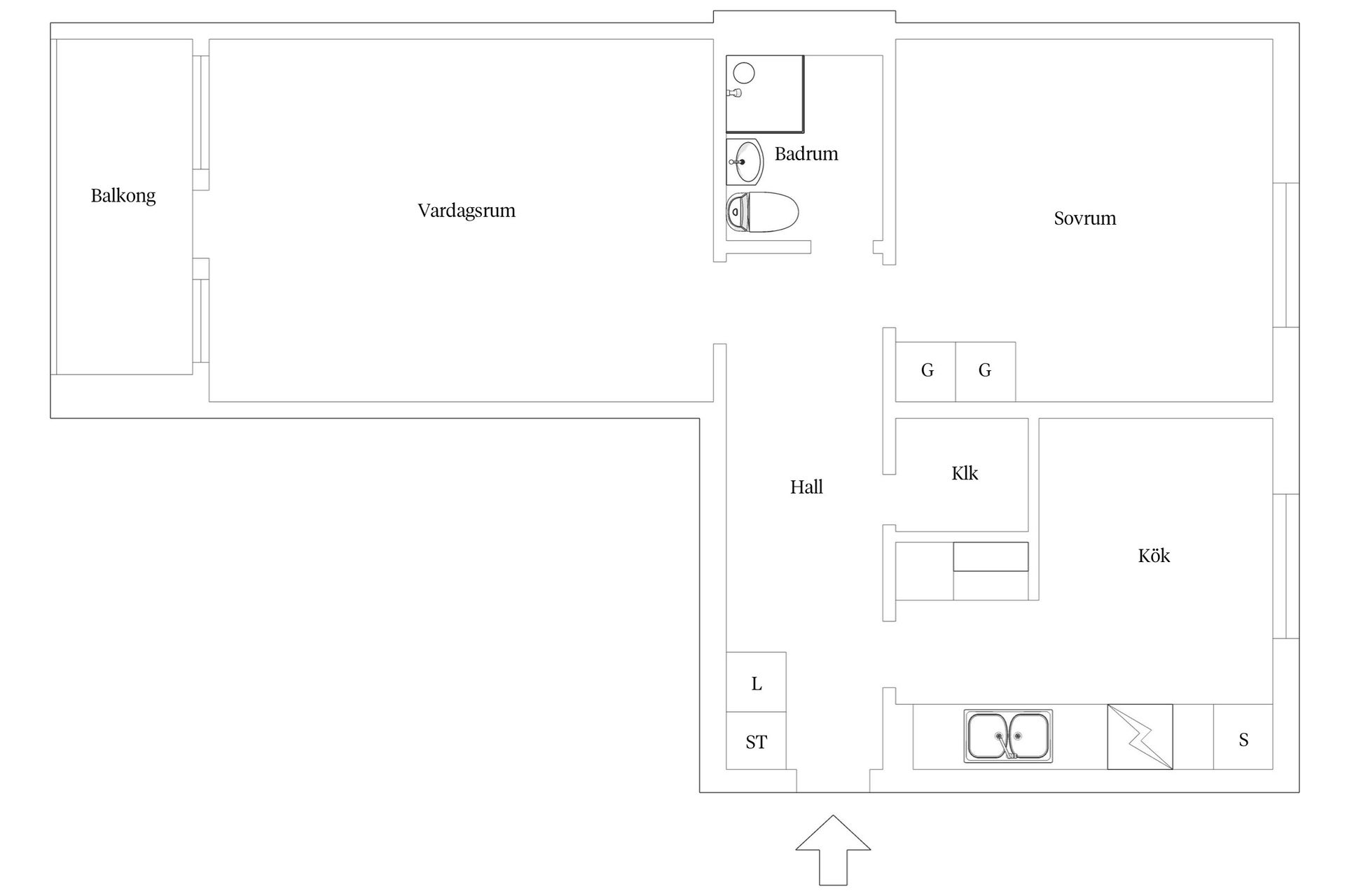 Bostadsrätt, Rekylgatan 13, Haga, Västerås