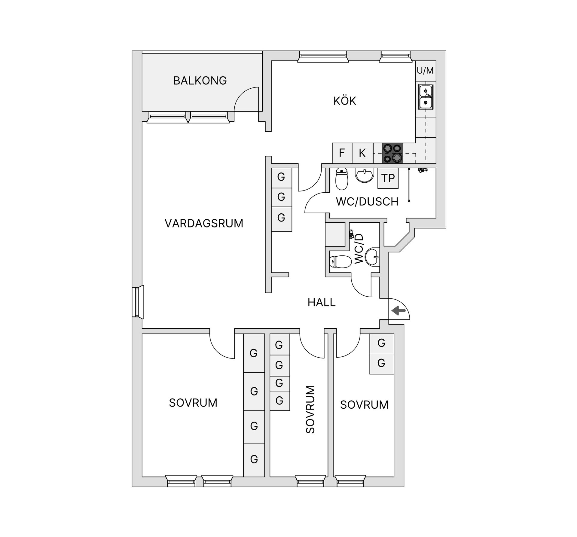 Bostadsrätt, Björkbacksvägen 61, 1 tr, Tyresö Centrum, Tyresö