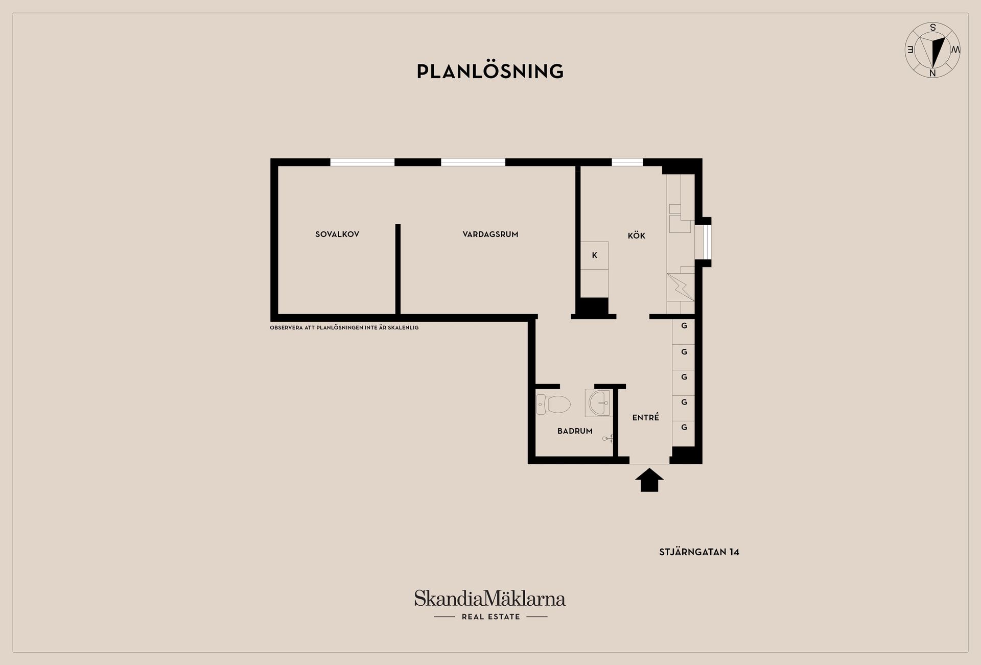 Bostadsrätt, Stjärngatan 14, Mjölby