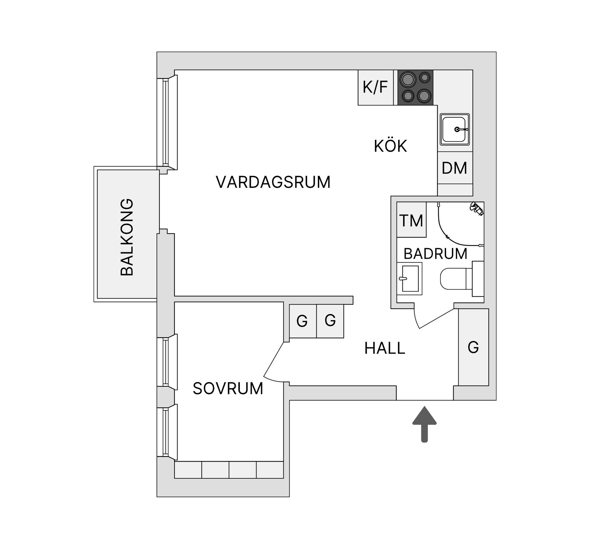 Bostadsrätt, Adress dold tillsvidare, Gärdet, Stockholm