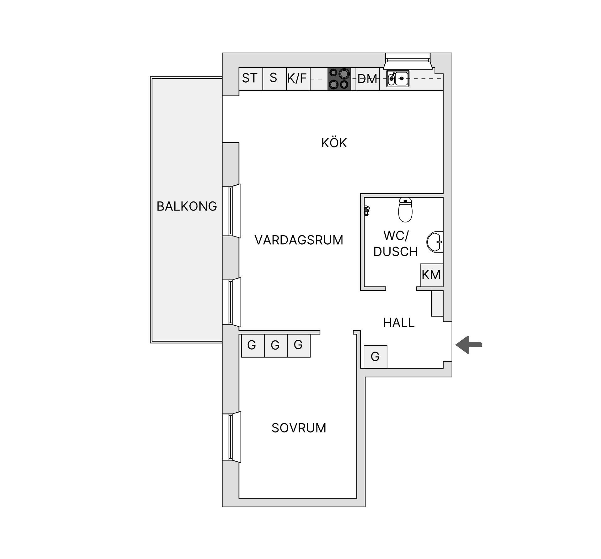 Bostadsrätt, Ljunglidsgatan 4, Bergdalen, Borås