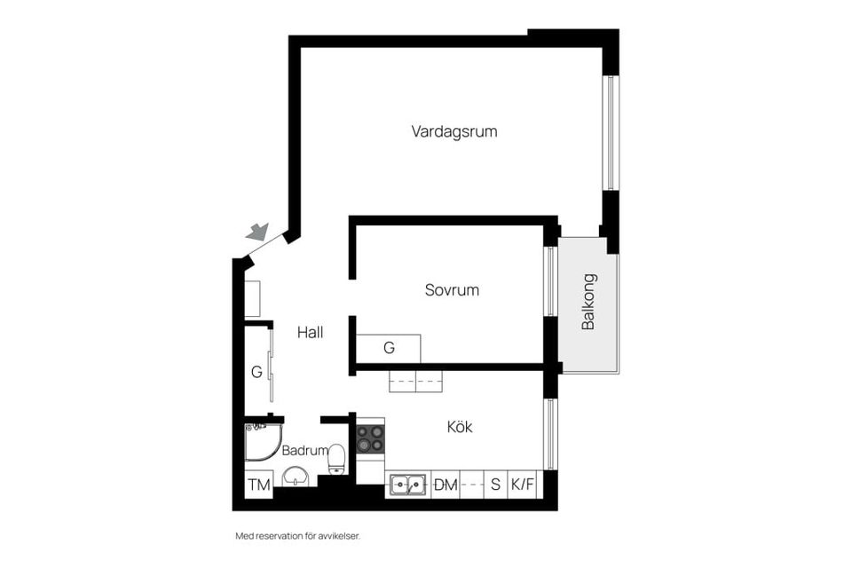 Bostadsrätt, Västra Kristinelundsvägen 33a, Slottstaden, Malmö