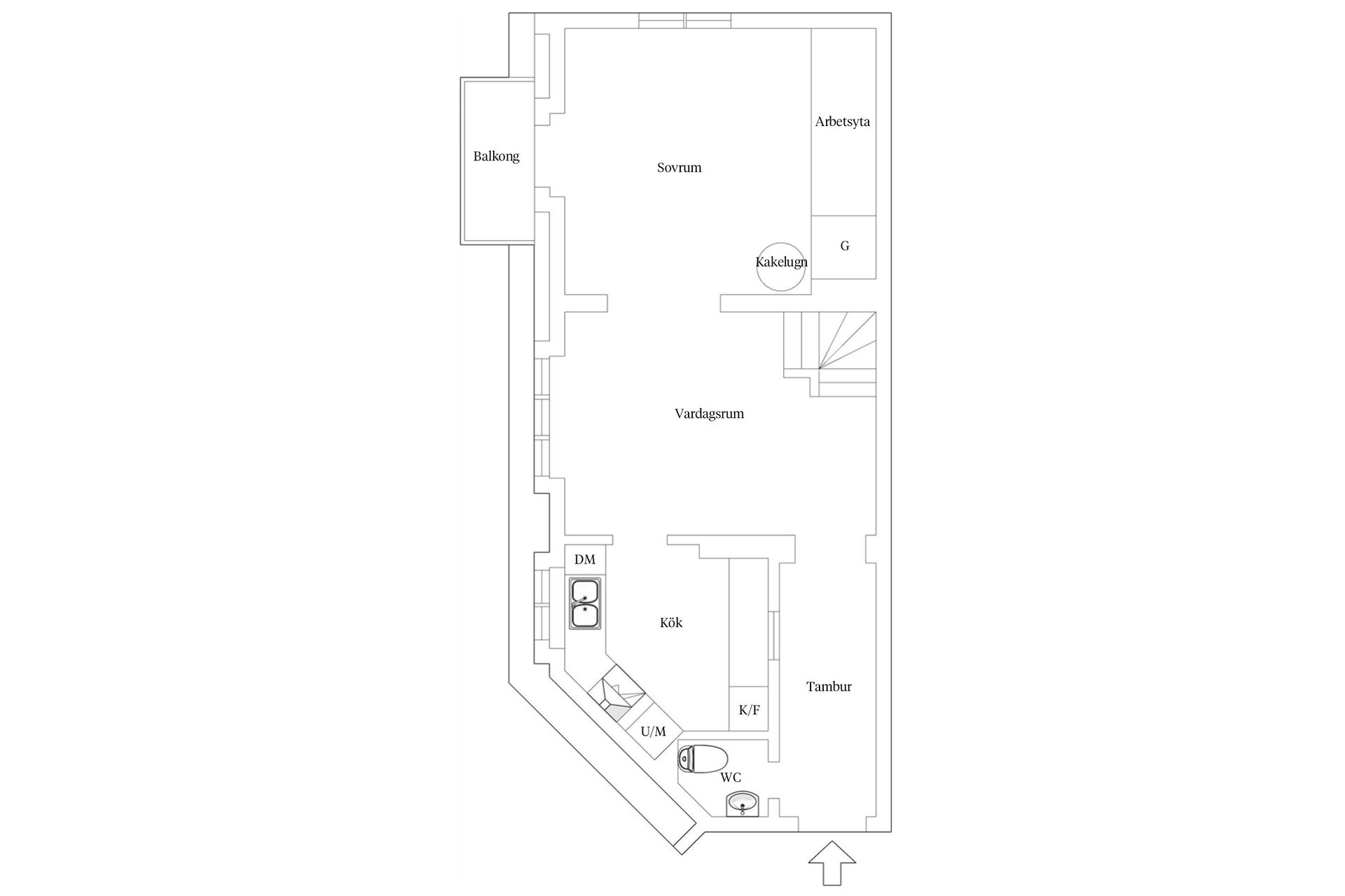 Bostadsrätt, Himmelriksgränden 6A, Helsingborg
