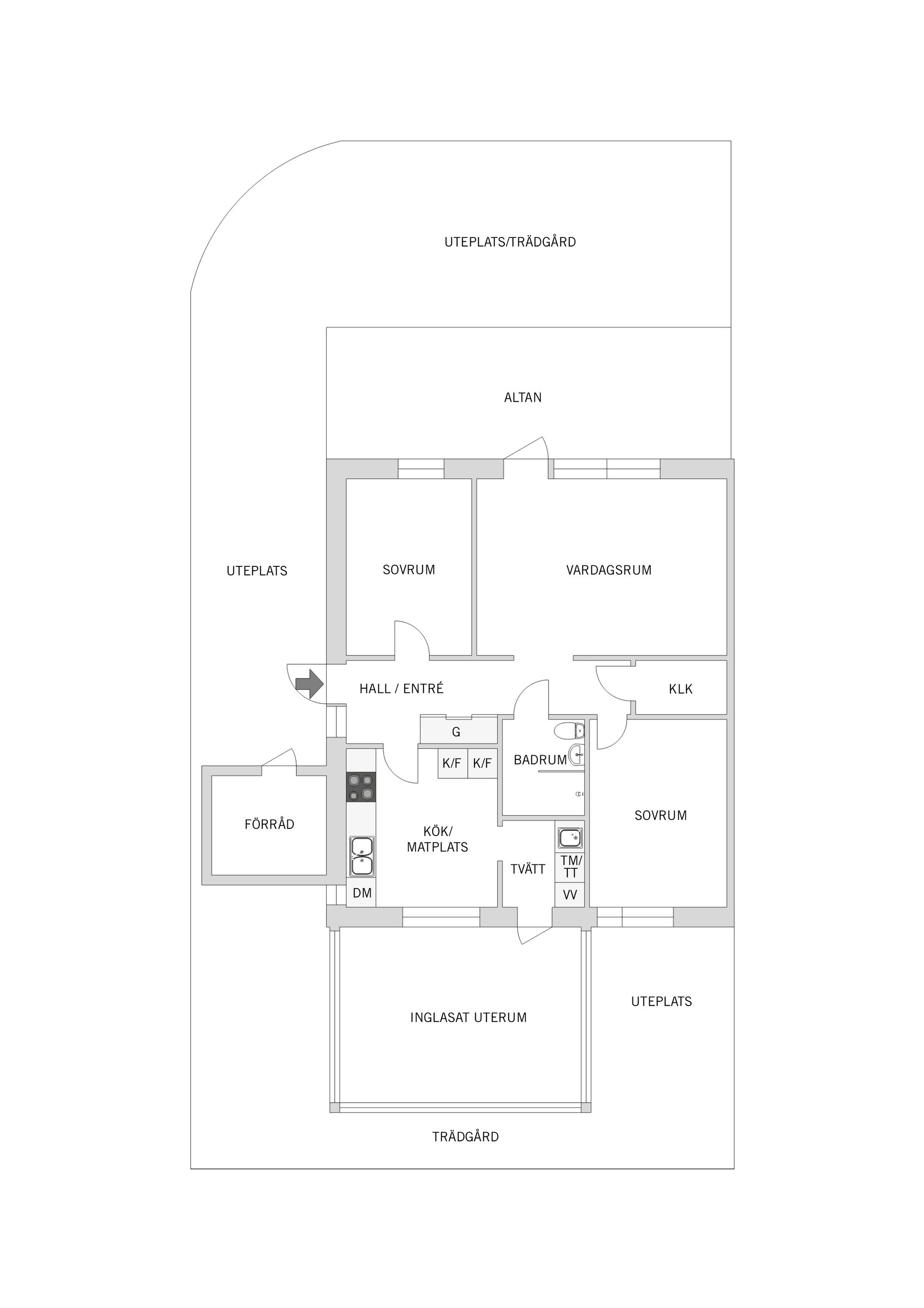 Bostadsrätt, Radhus, Grindstolpen 45, Grinden, Kungälv